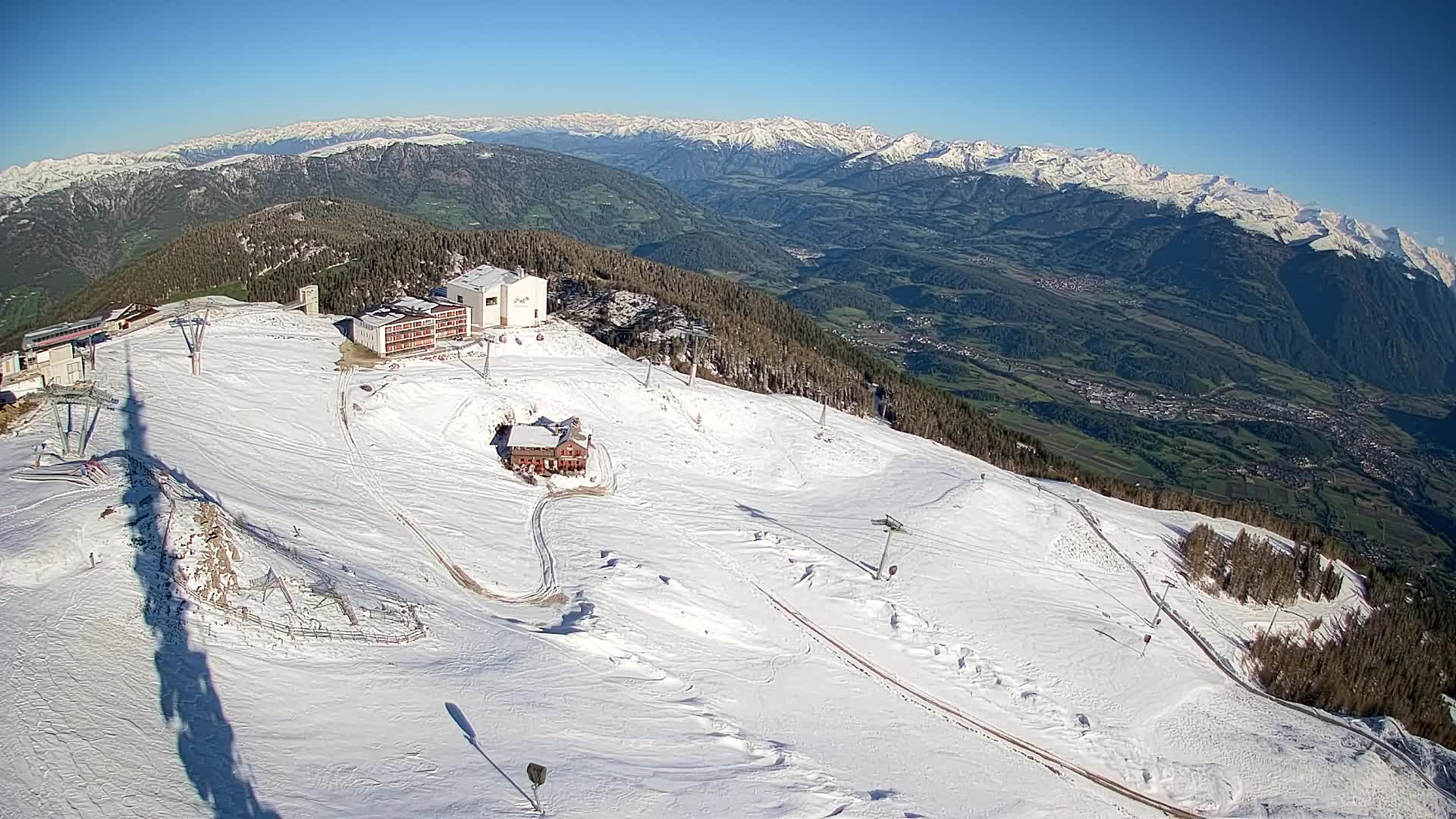 Kronplatz peak Ski resort | view to Bruneck