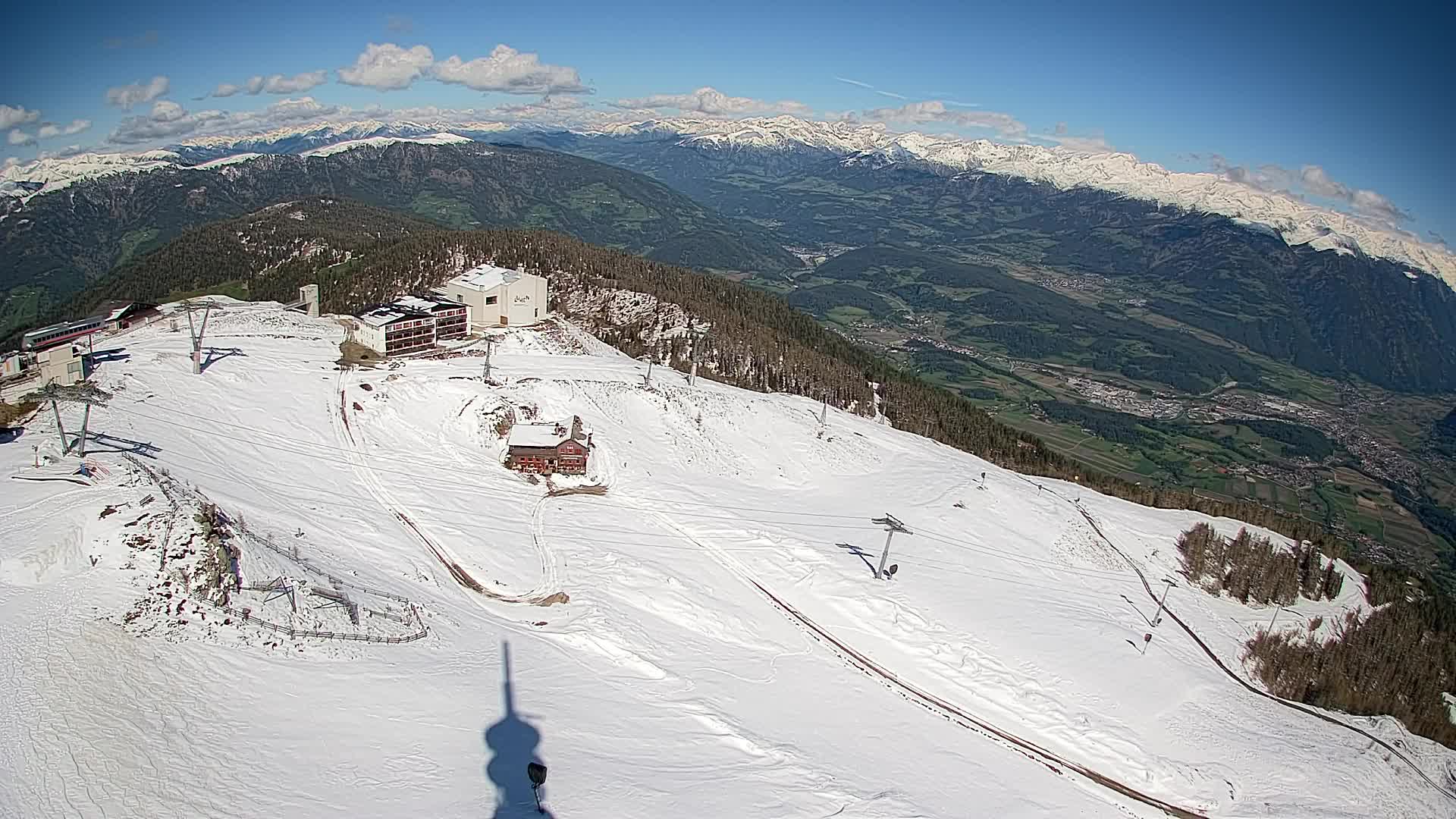 Station de ski Kronplatz sommet | vue sur Brunico