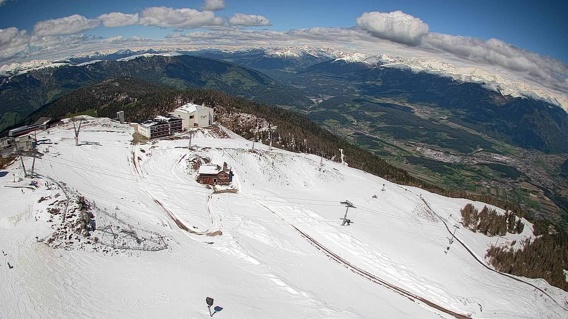 Kronplatz peak Ski resort | view to Bruneck