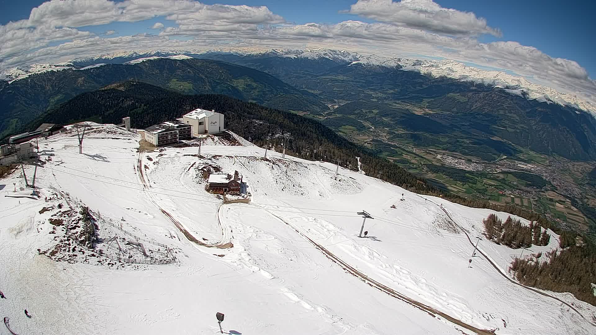 Kronplatz peak Ski resort | view to Bruneck