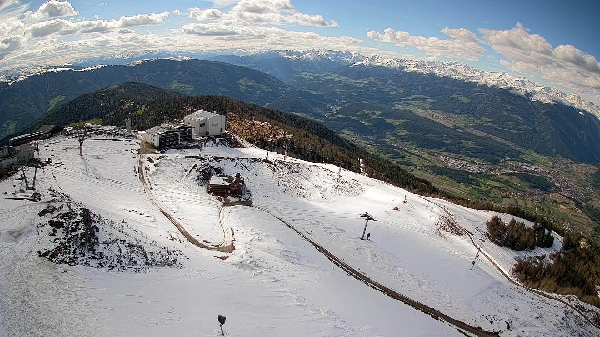 Kronplatz peak Ski resort | view to Bruneck