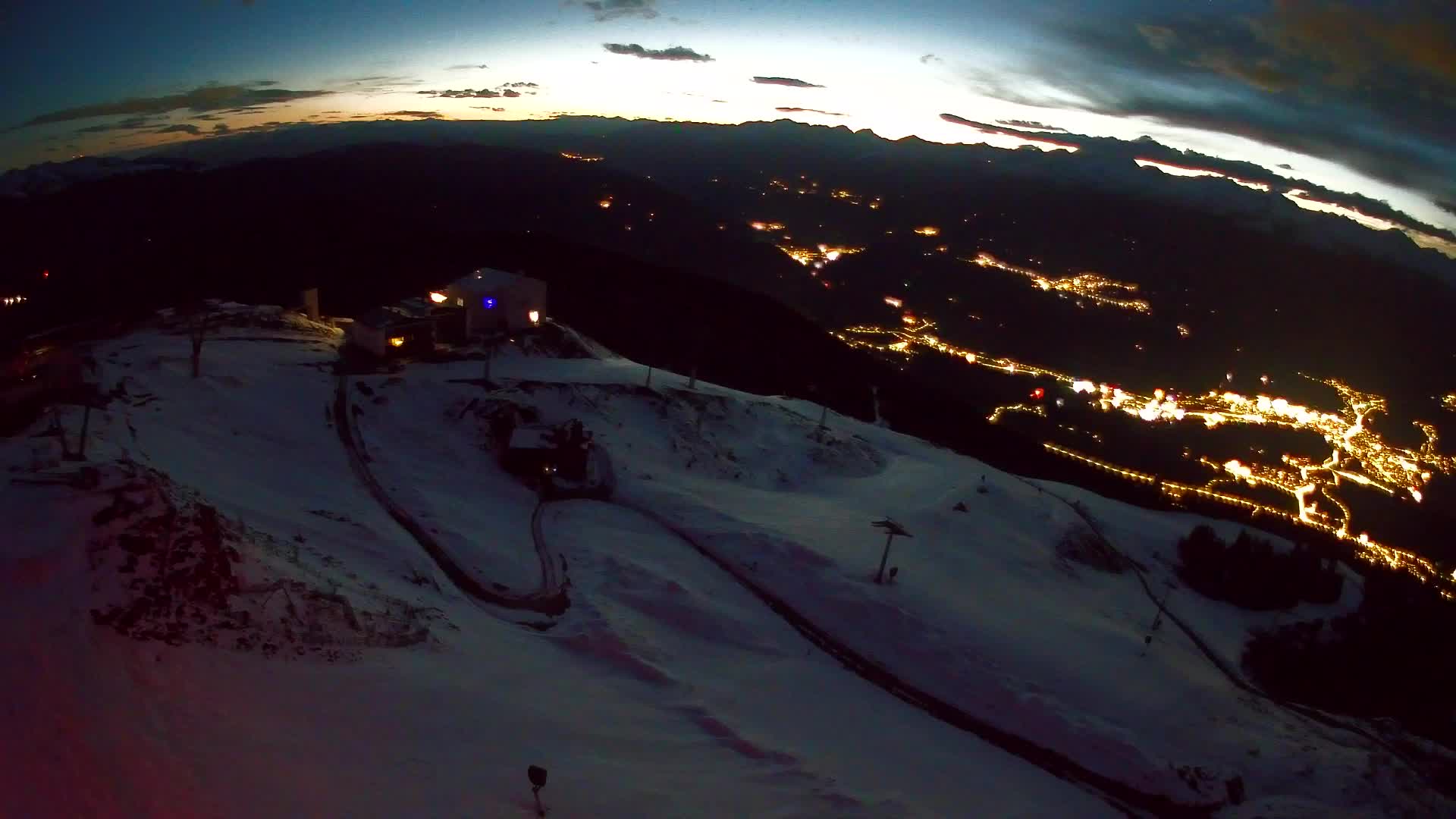Kronplatz peak Ski resort | view to Bruneck