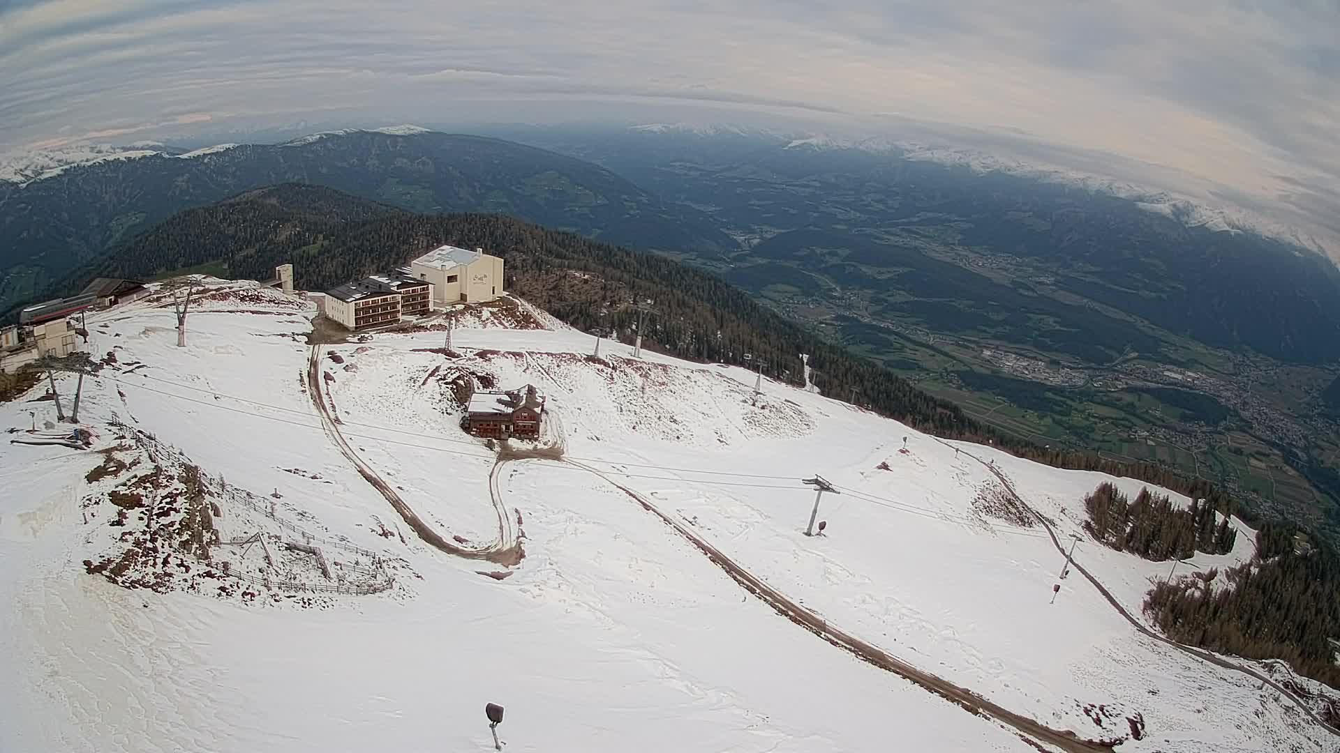 Kronplatz peak Ski resort | view to Bruneck