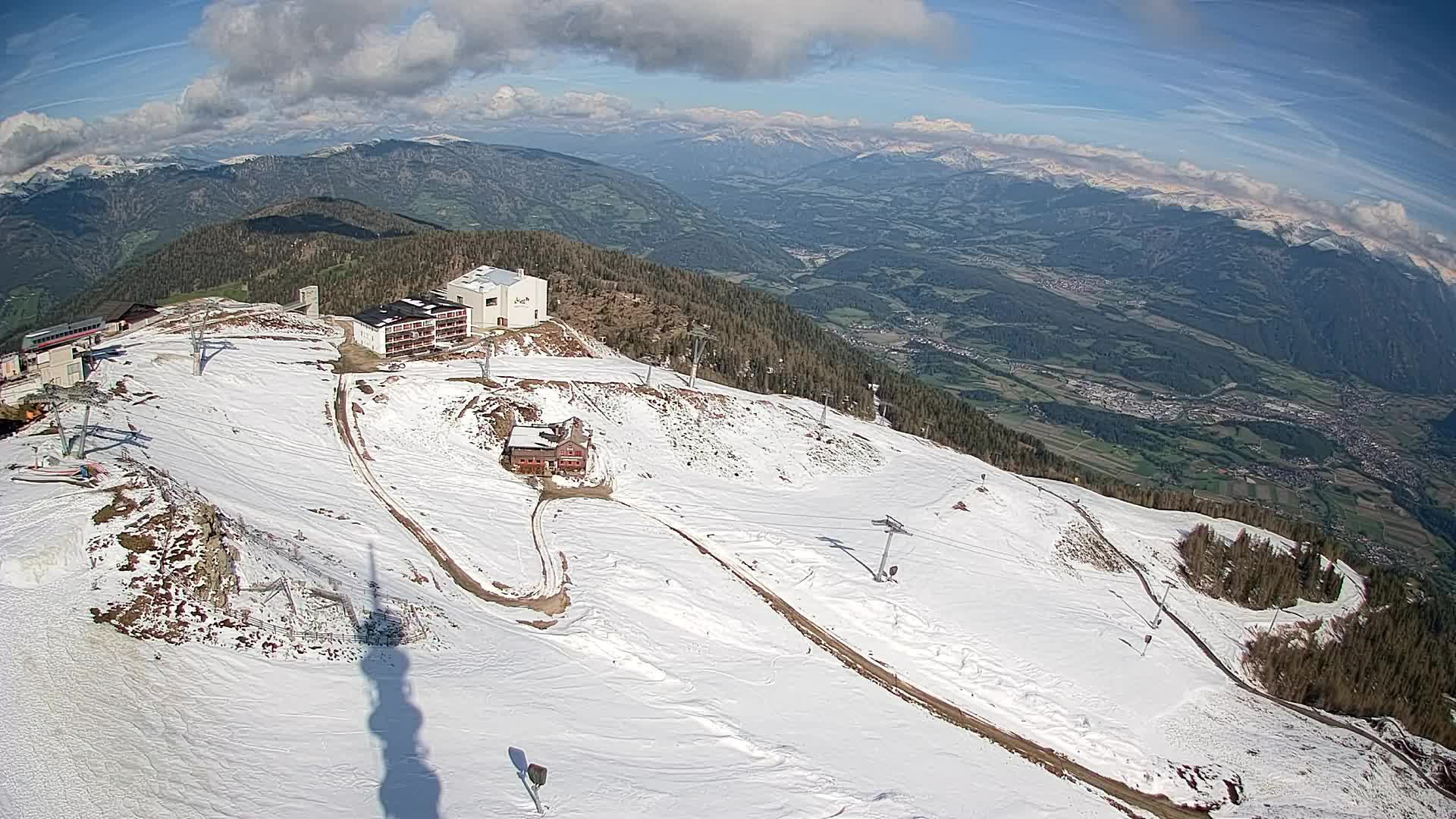 Kronplatz peak Ski resort | view to Bruneck