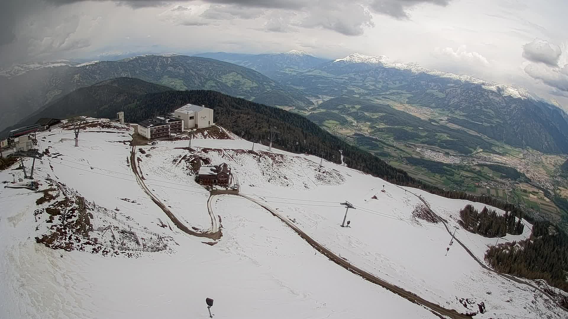 Kronplatz peak Ski resort | view to Bruneck