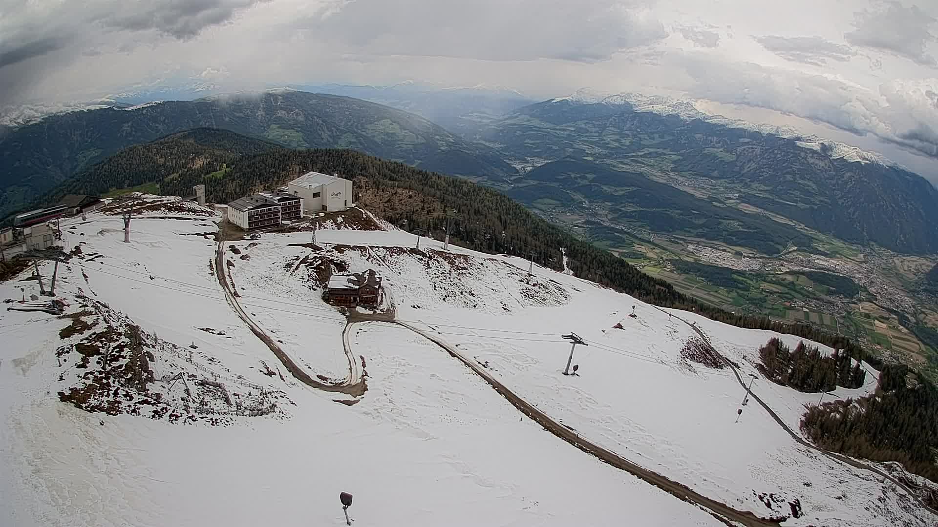 Kronplatz peak Ski resort | view to Bruneck