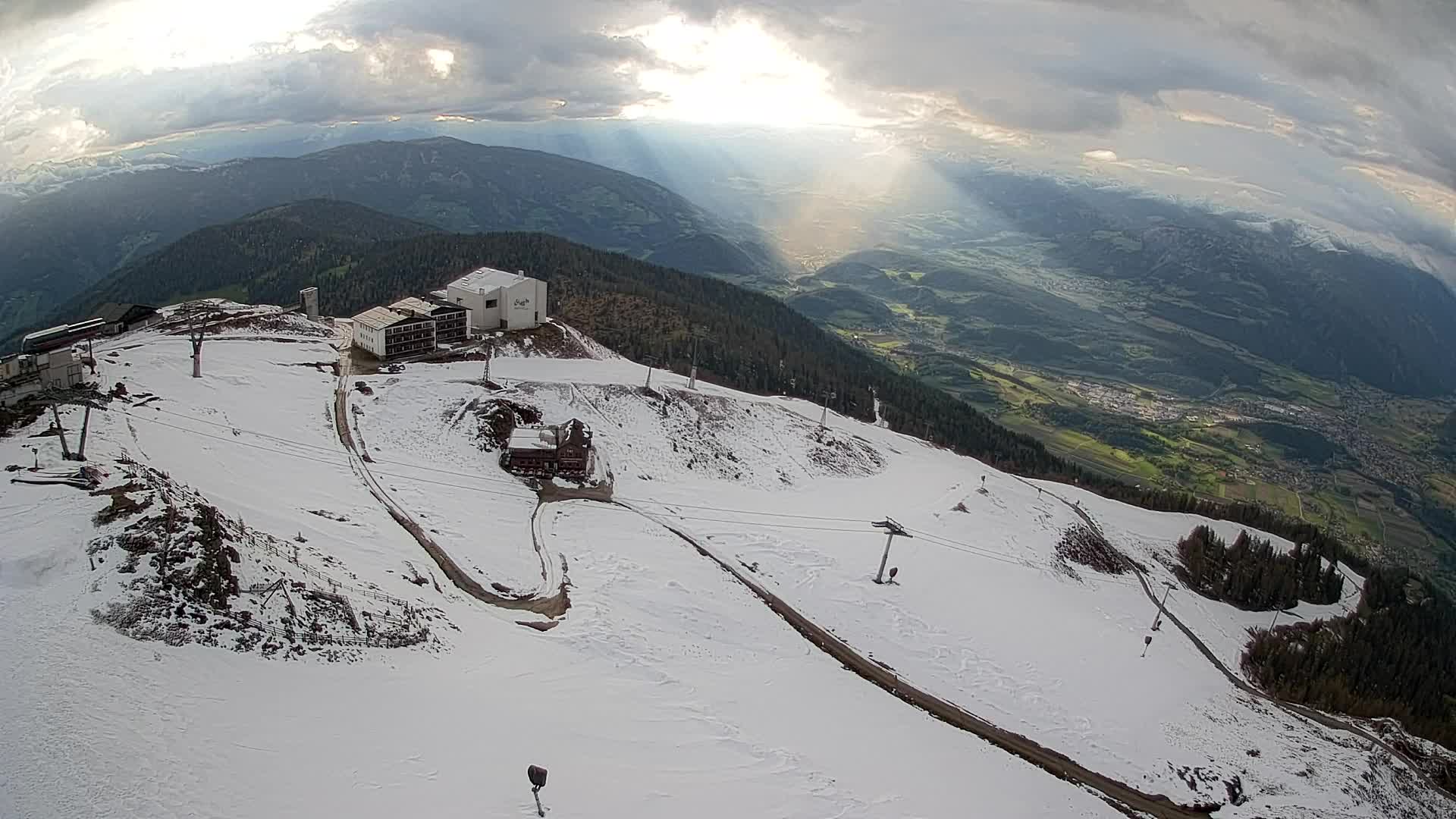 Kronplatz peak Ski resort | view to Bruneck
