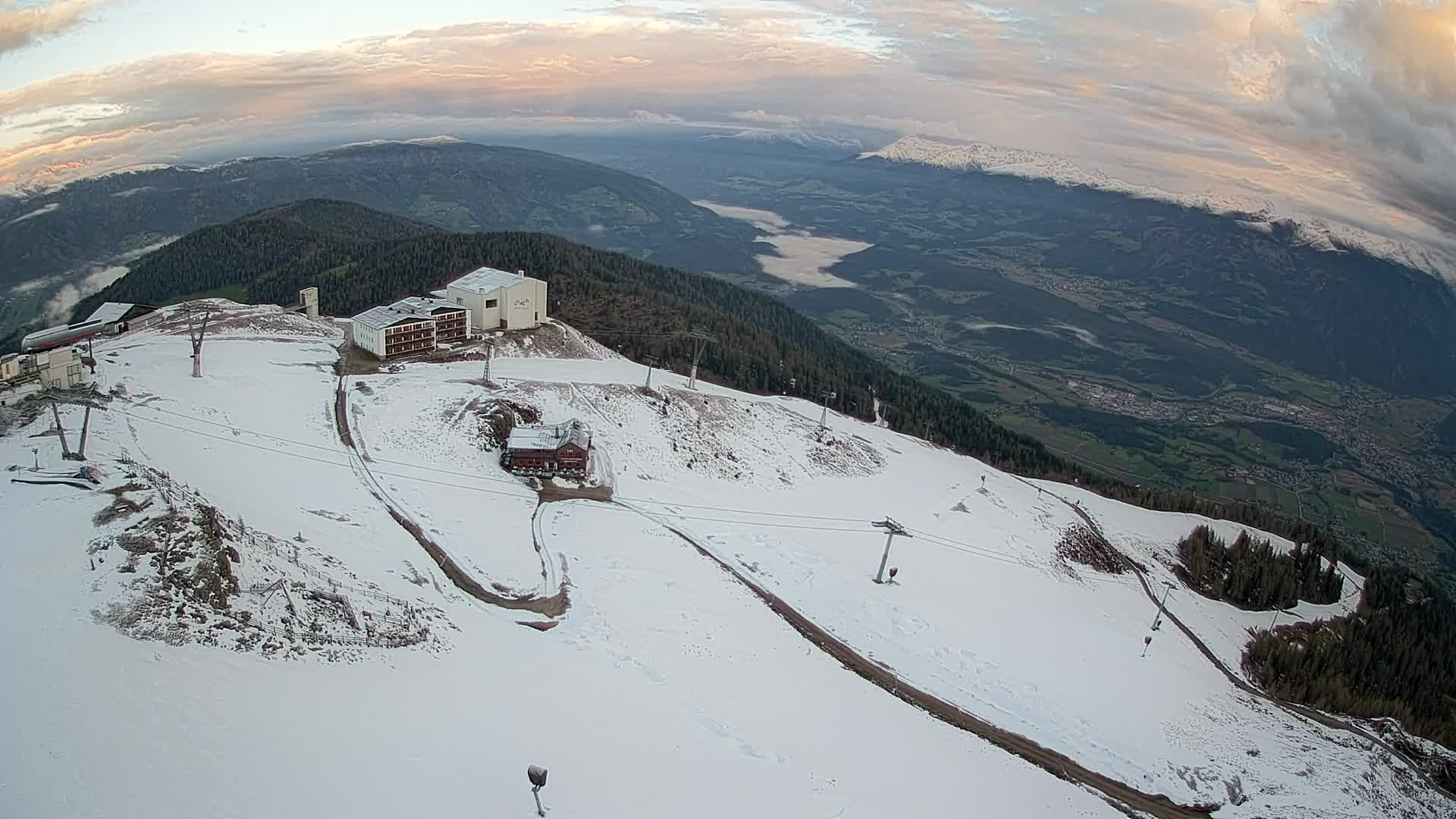Kronplatz peak Ski resort | view to Bruneck
