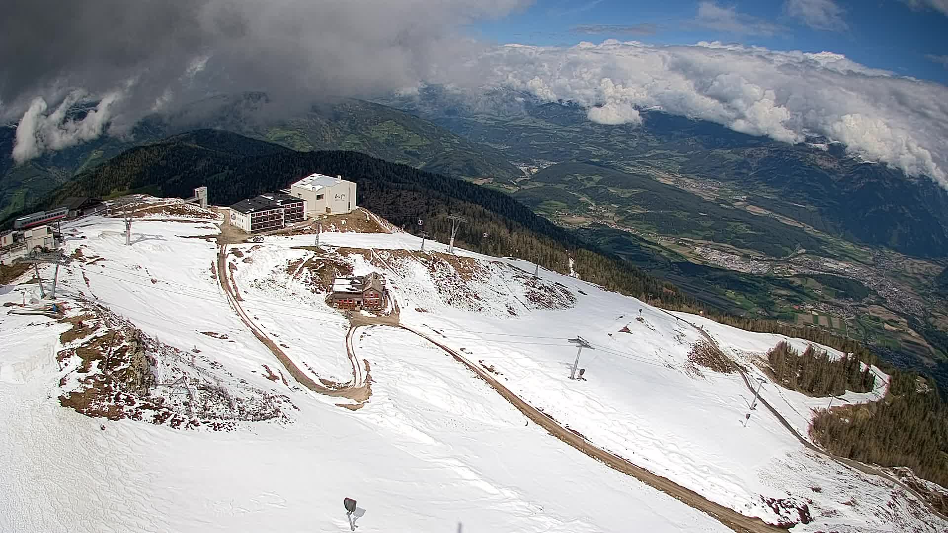Kronplatz peak Ski resort | view to Bruneck