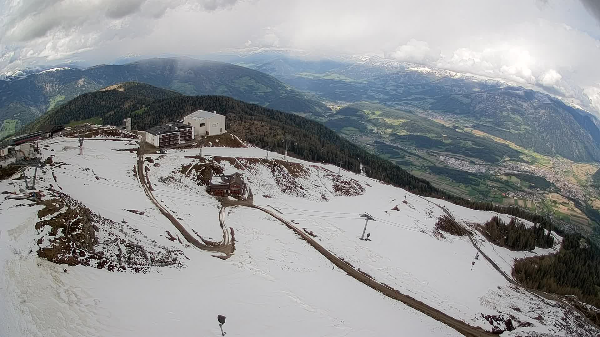 Kronplatz peak Ski resort | view to Bruneck