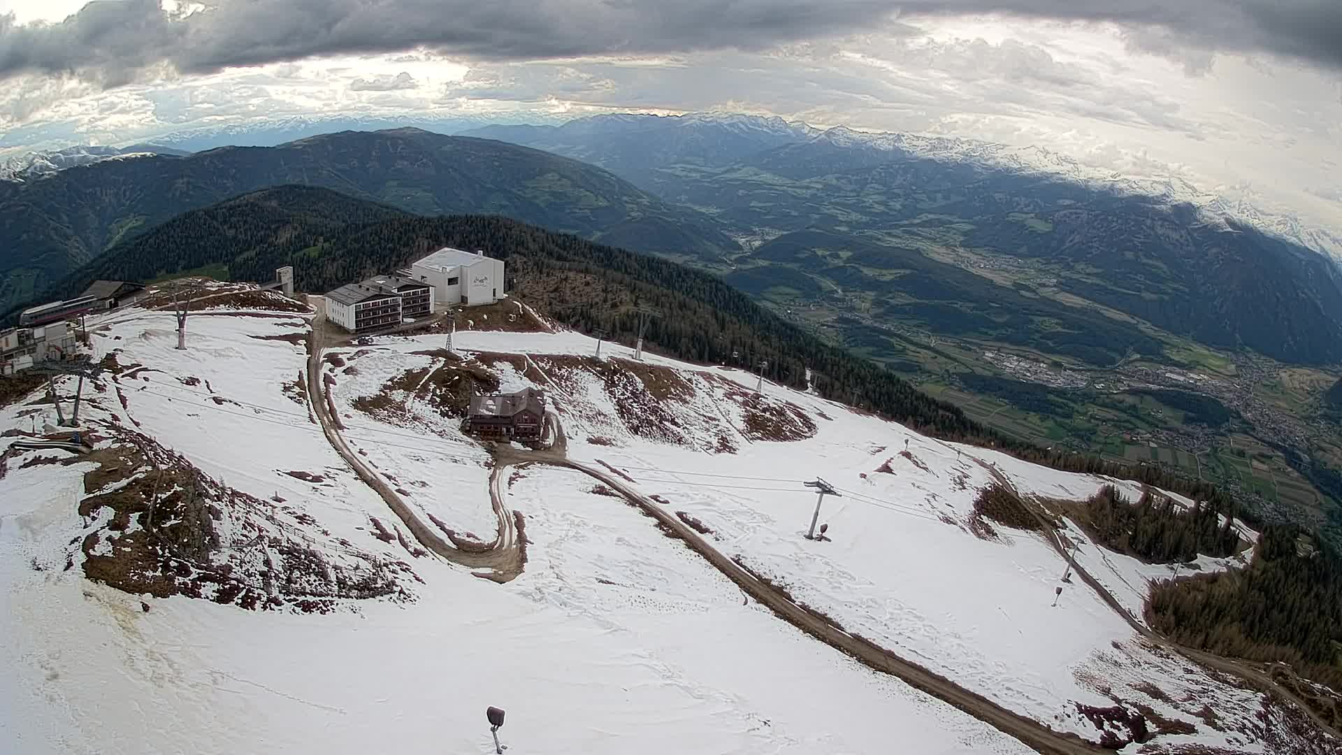 Kronplatz peak Ski resort | view to Bruneck