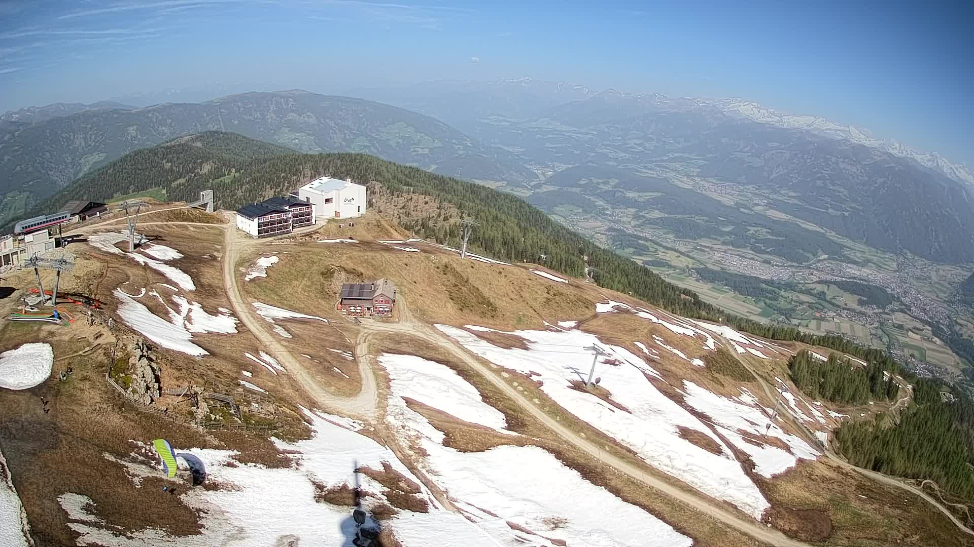Station de ski Kronplatz sommet | vue sur Brunico