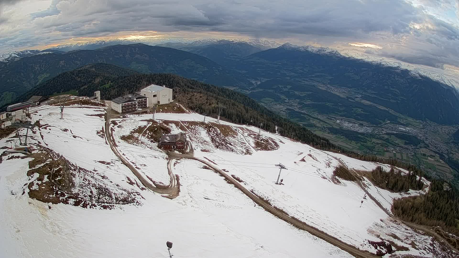 Kronplatz peak Ski resort | view to Bruneck