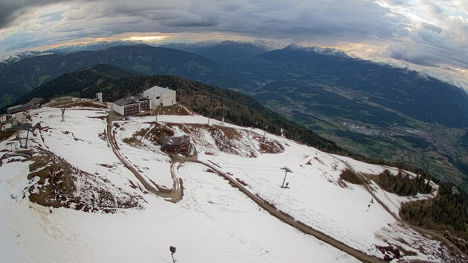 Kronplatz peak Ski resort | view to Bruneck
