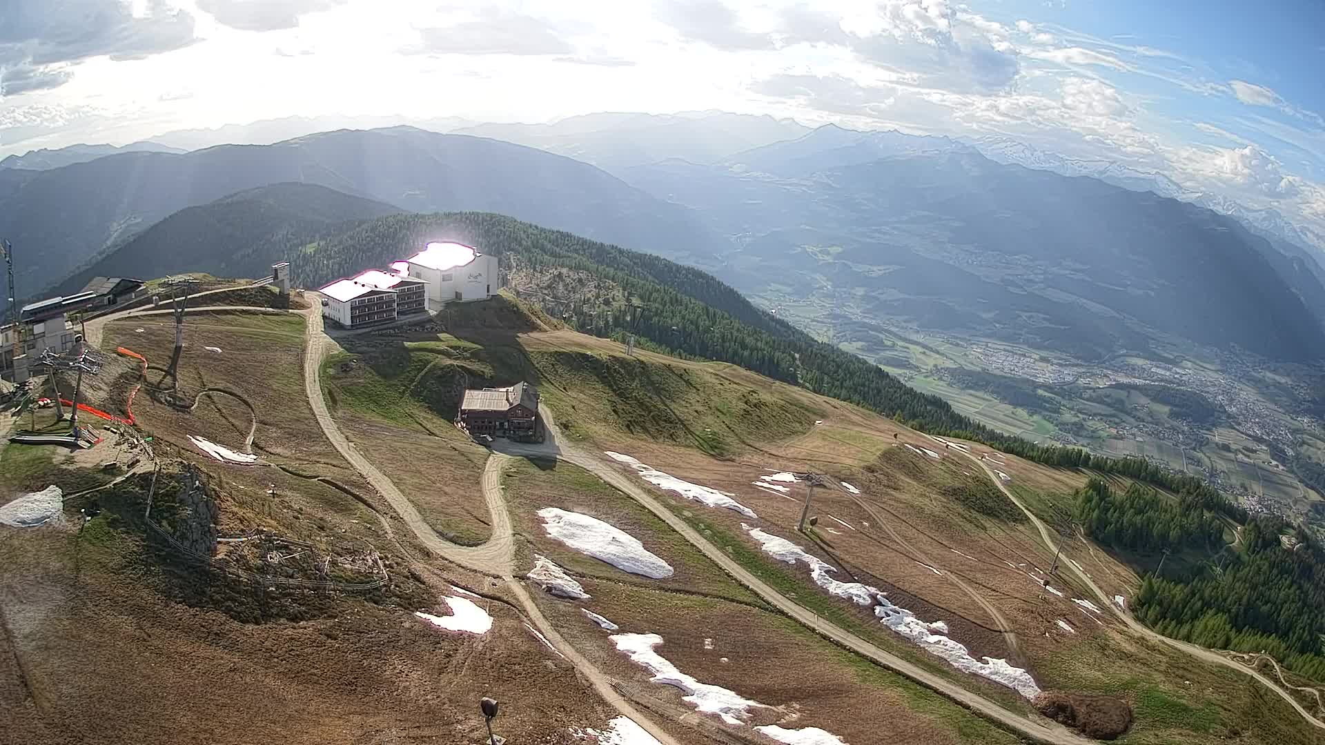 Station de ski Kronplatz sommet | vue sur Brunico