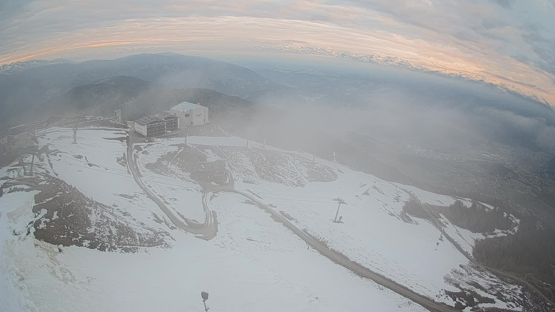 Kronplatz peak Ski resort | view to Bruneck