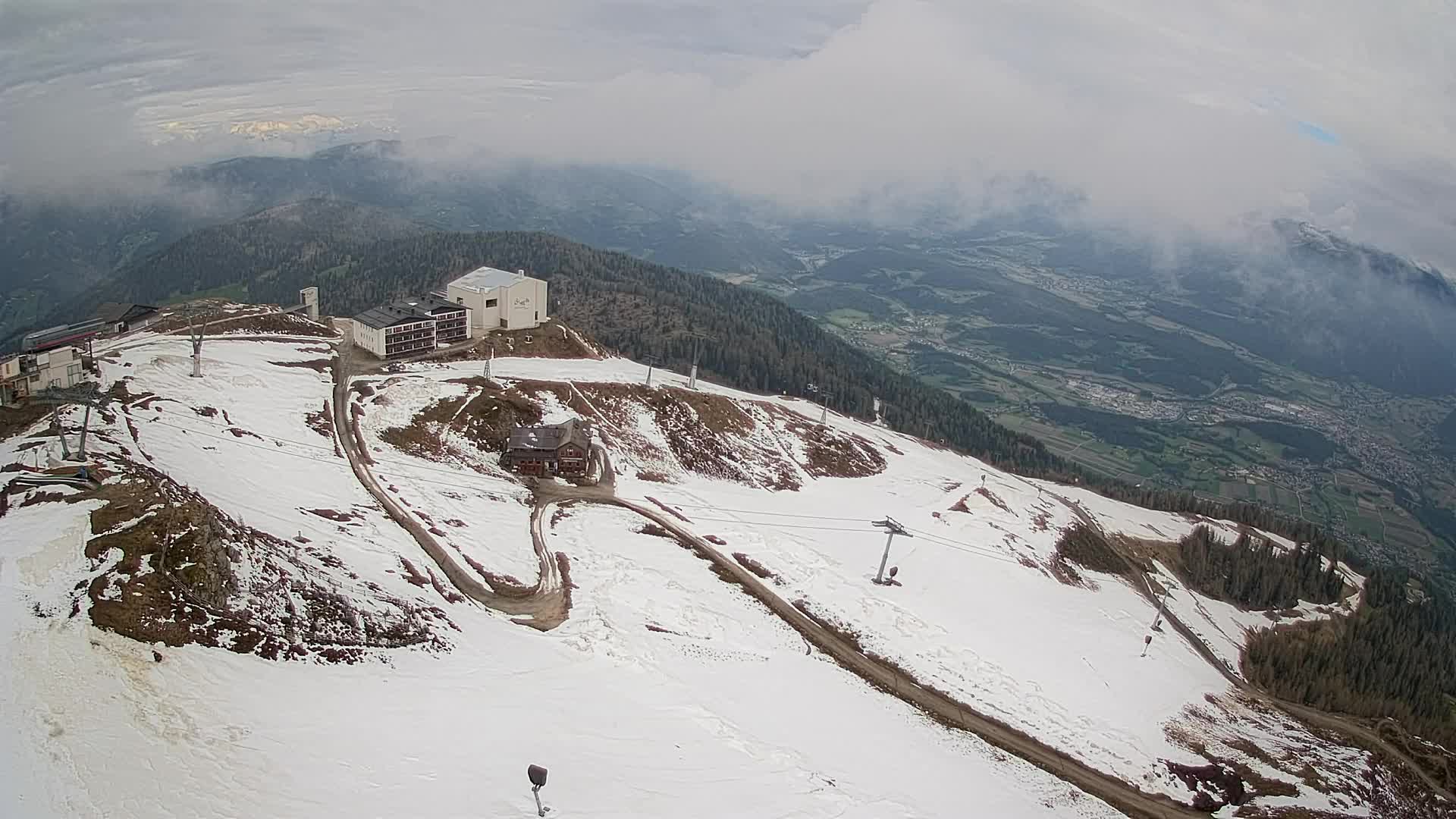 Kronplatz peak Ski resort | view to Bruneck