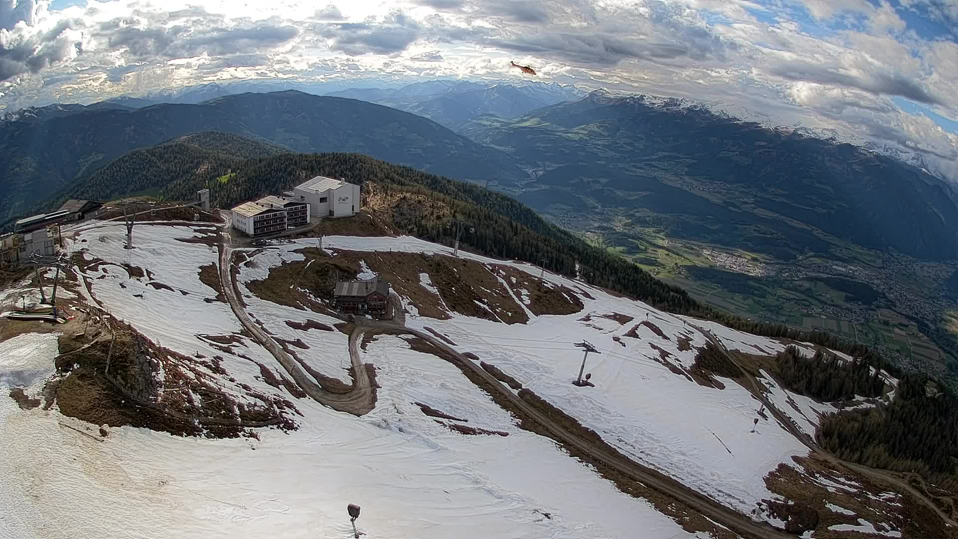 Kronplatz peak Ski resort | view to Bruneck