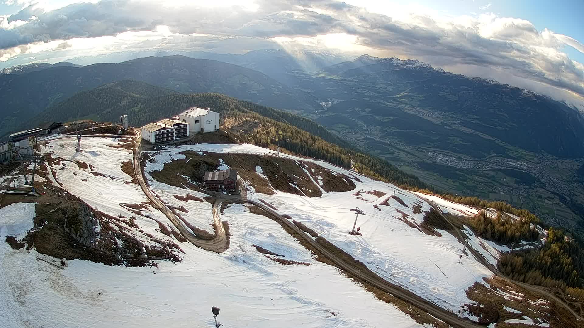 Kronplatz peak Ski resort | view to Bruneck