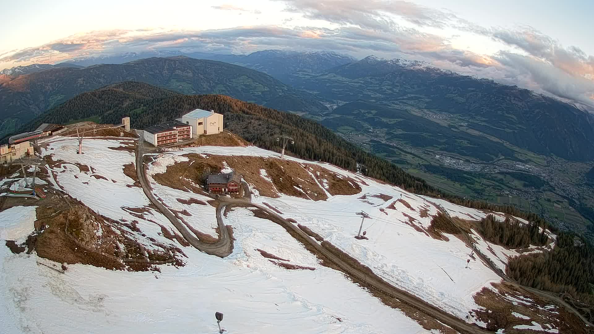 Kronplatz peak Ski resort | view to Bruneck