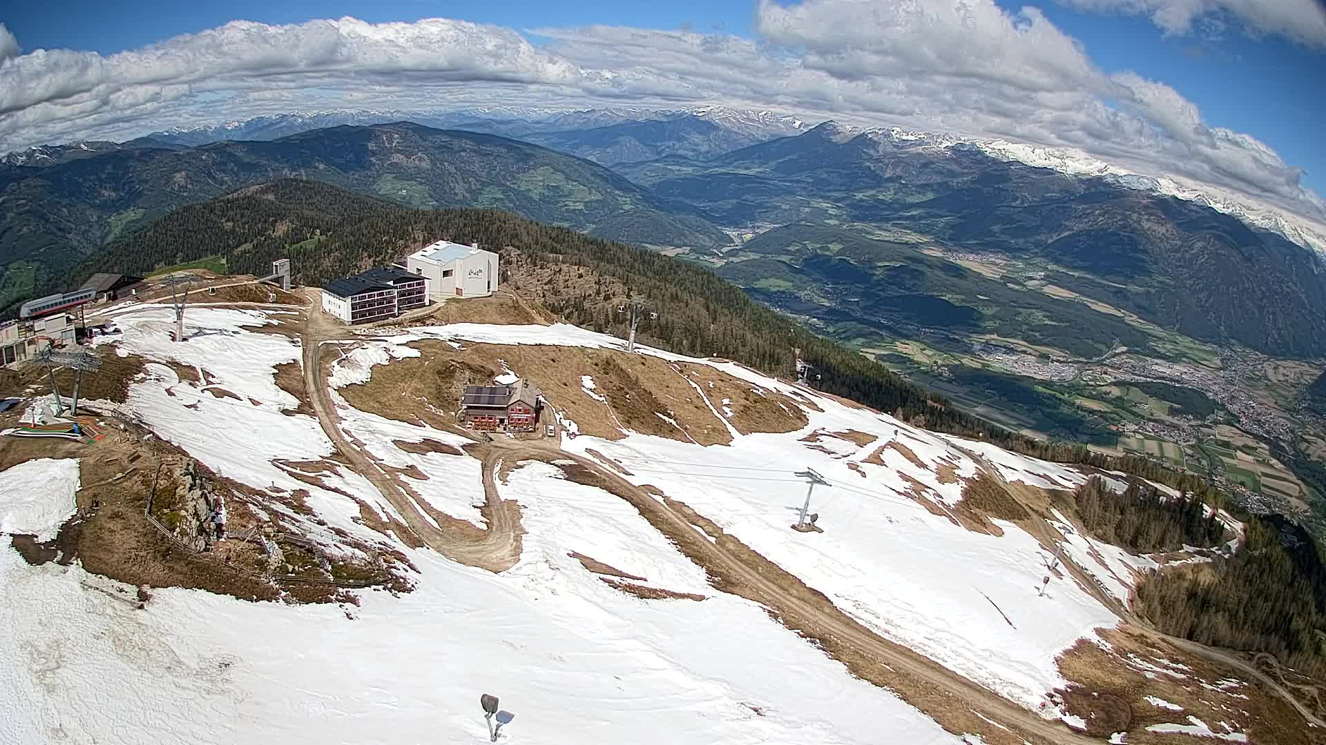 Kronplatz peak Ski resort | view to Bruneck