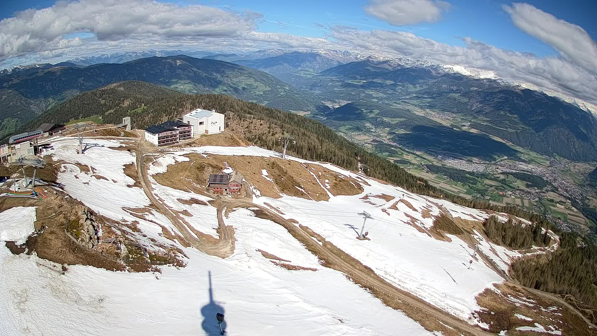 Skigebiet Kronplatz Gipfel | Blick auf Bruneck