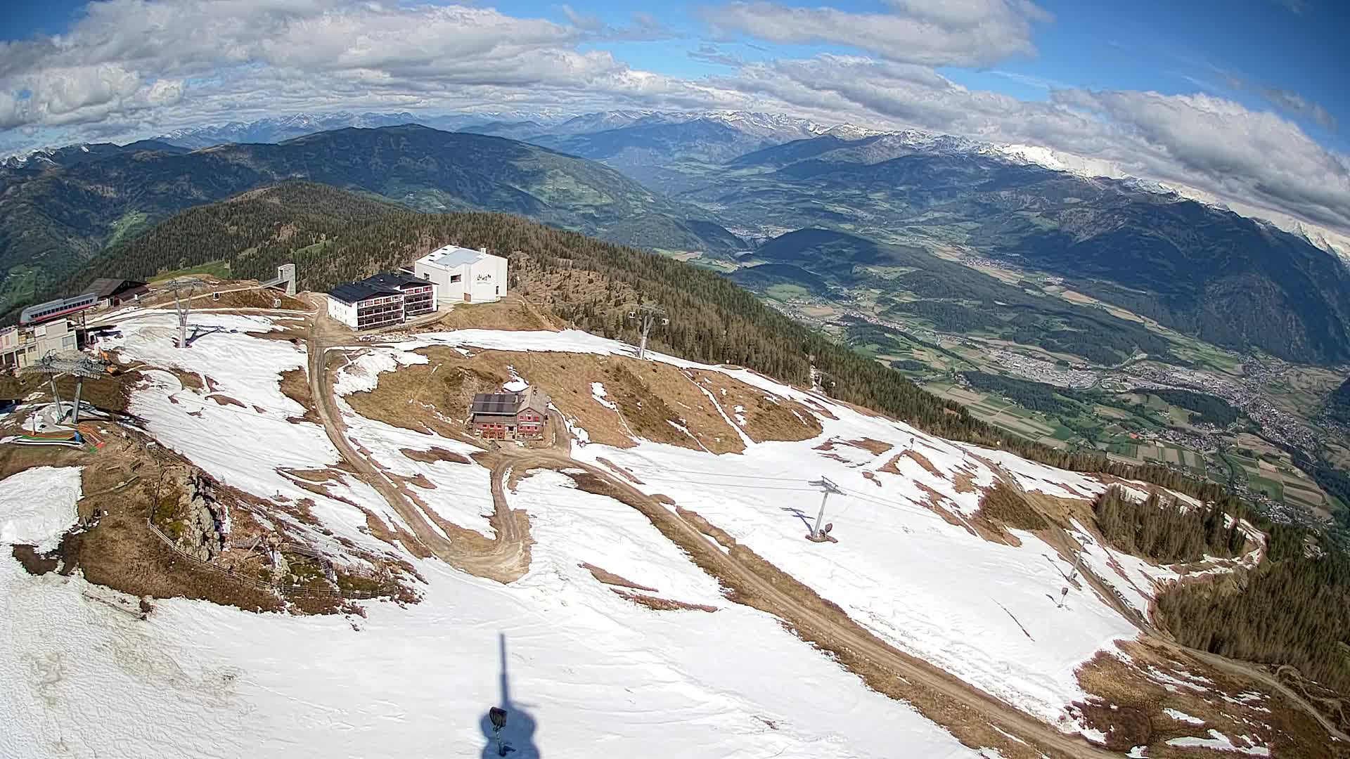 Skigebiet Kronplatz Gipfel | Blick auf Bruneck