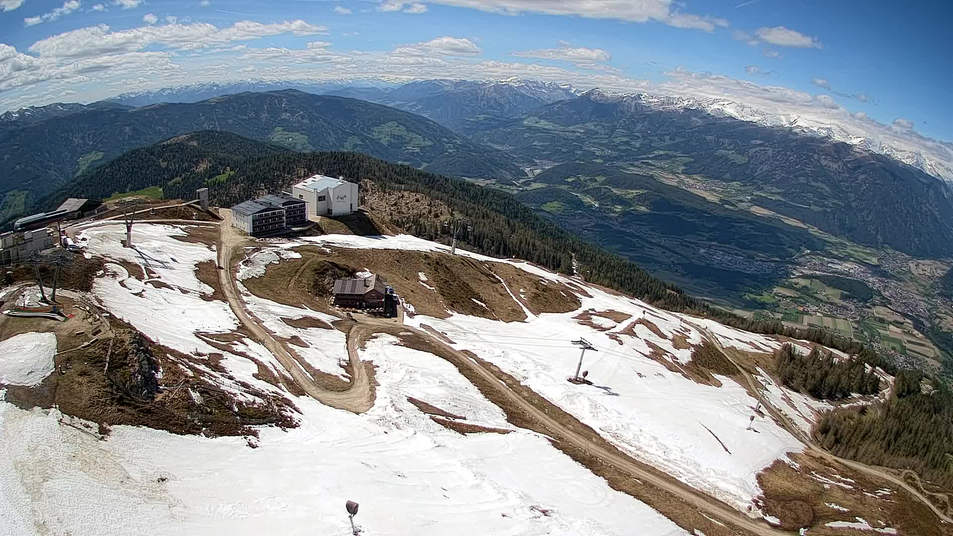 Station de ski Kronplatz sommet | vue sur Brunico