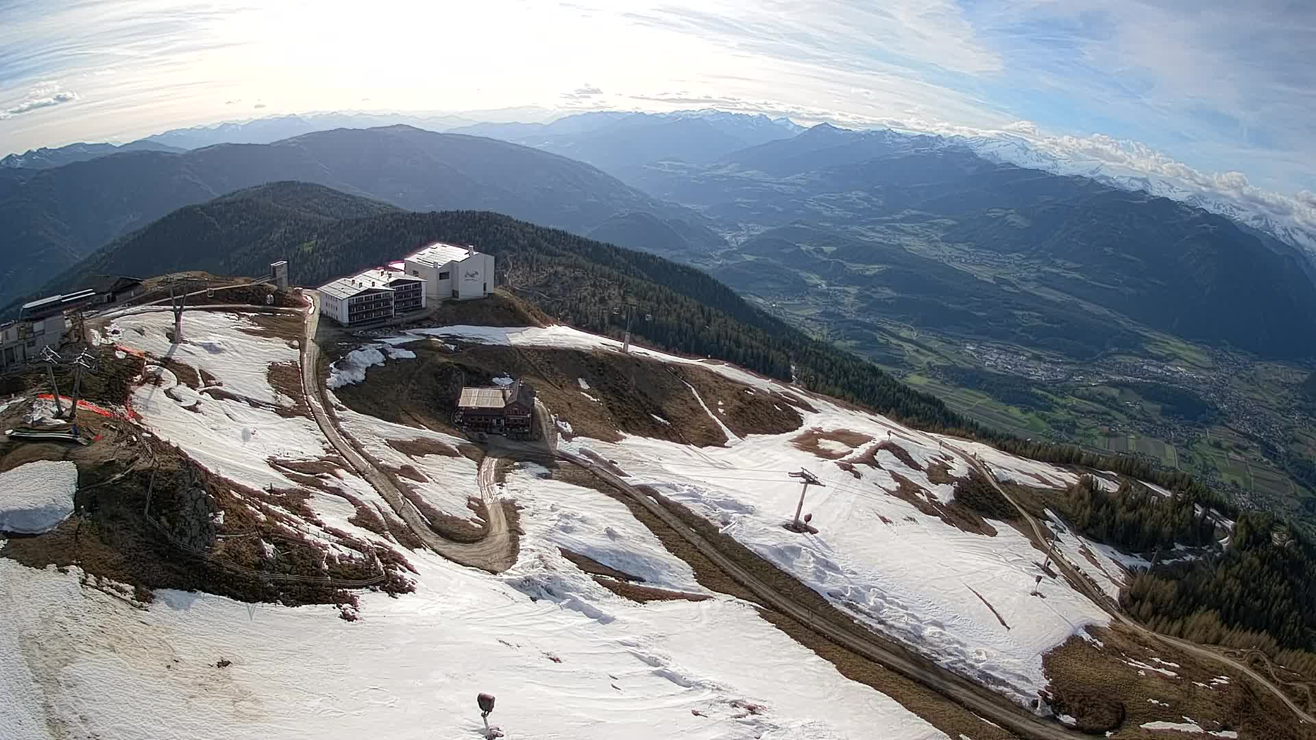 Skigebiet Kronplatz Gipfel | Blick auf Bruneck