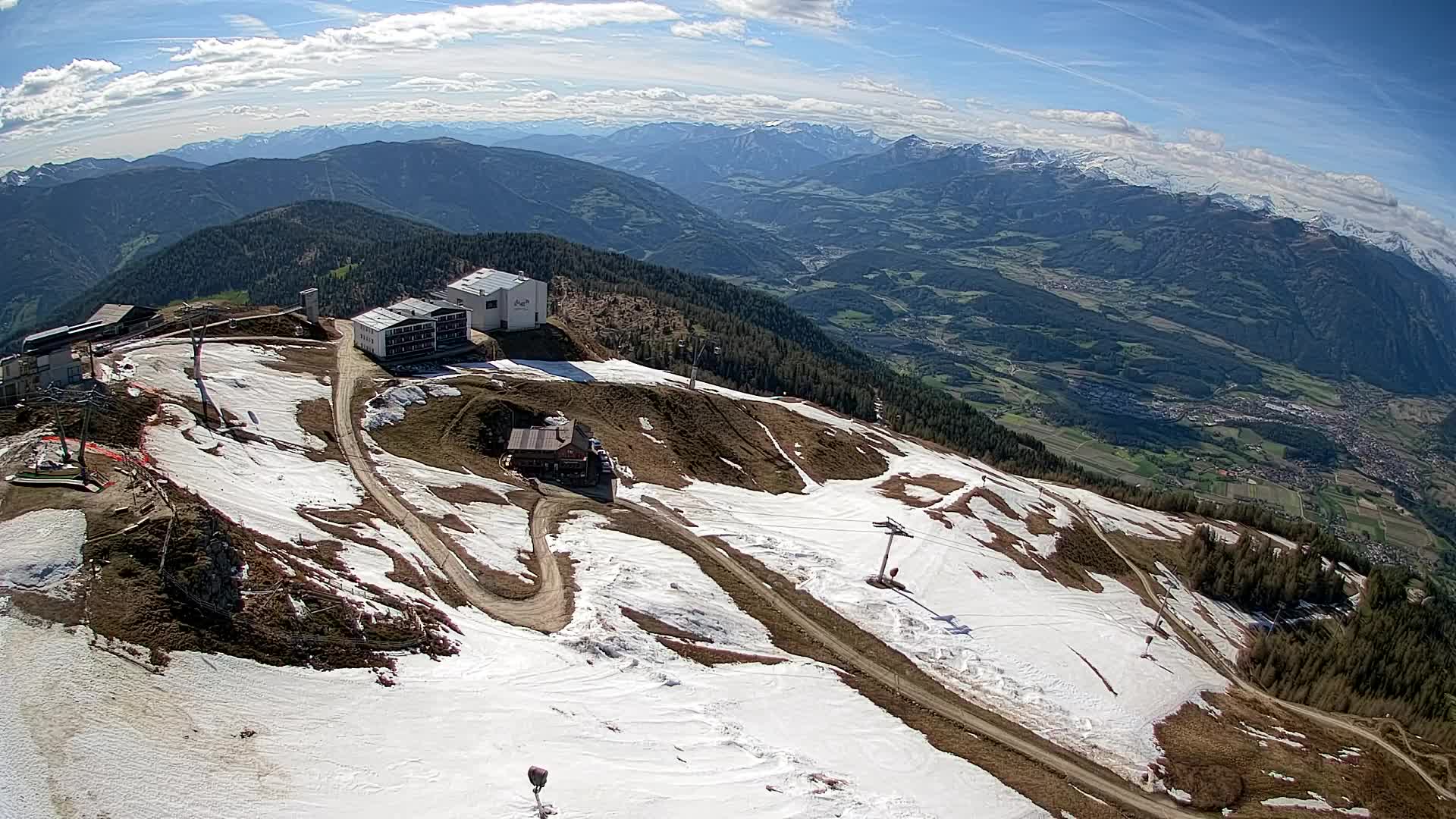 Kronplatz peak Ski resort | view to Bruneck