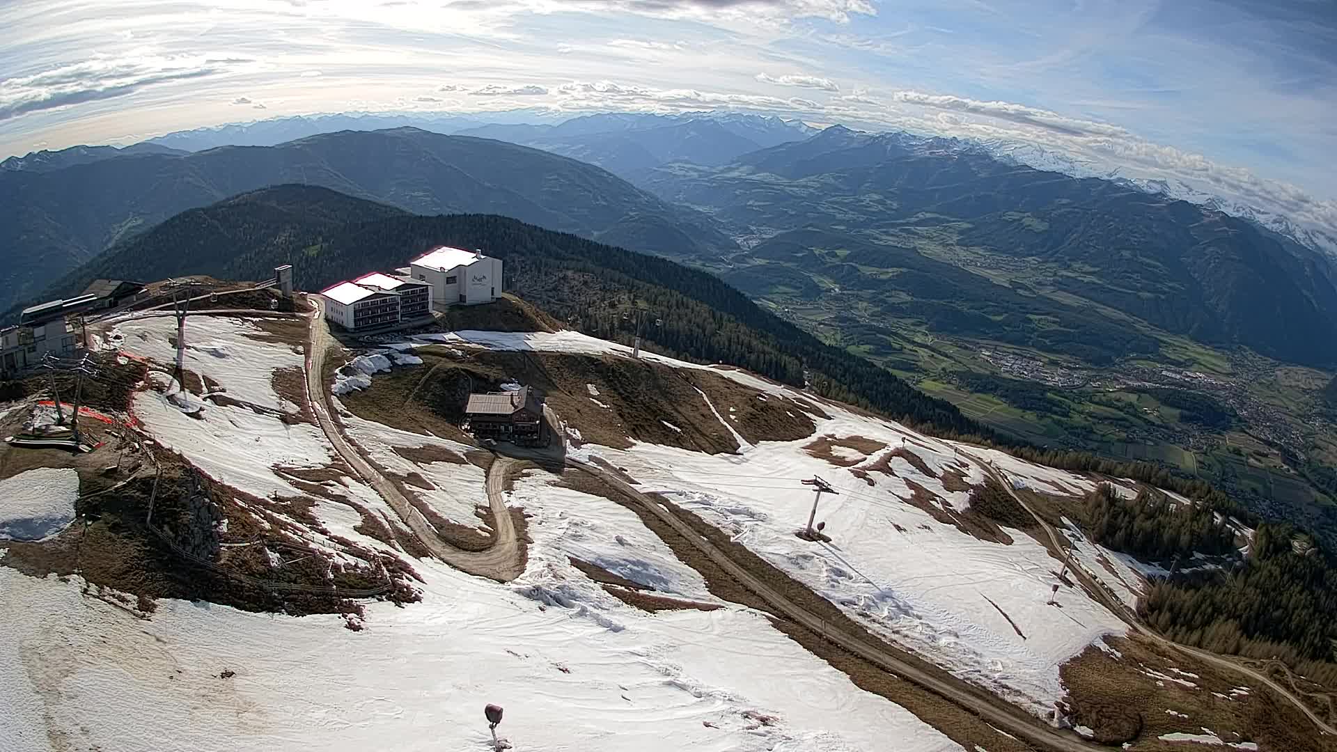 Kronplatz peak Ski resort | view to Bruneck