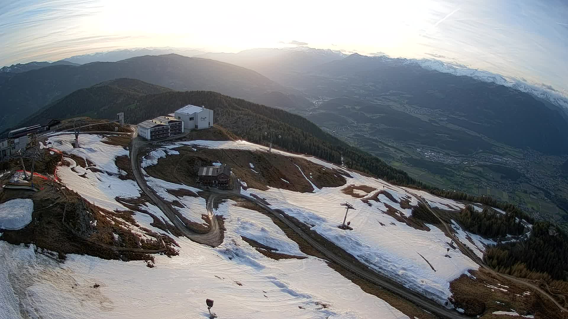 Kronplatz peak Ski resort | view to Bruneck