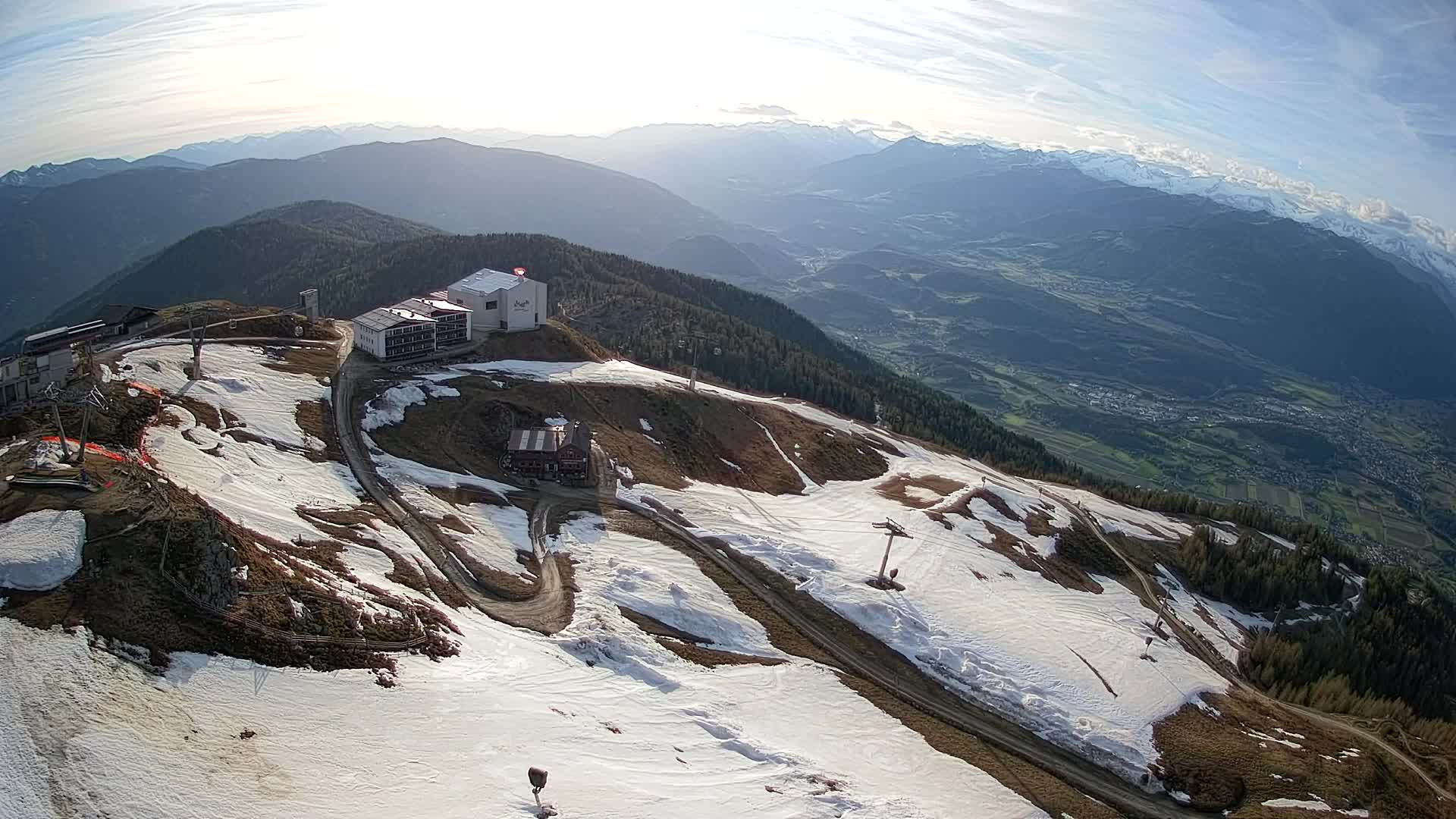 Station de ski Kronplatz sommet | vue sur Brunico