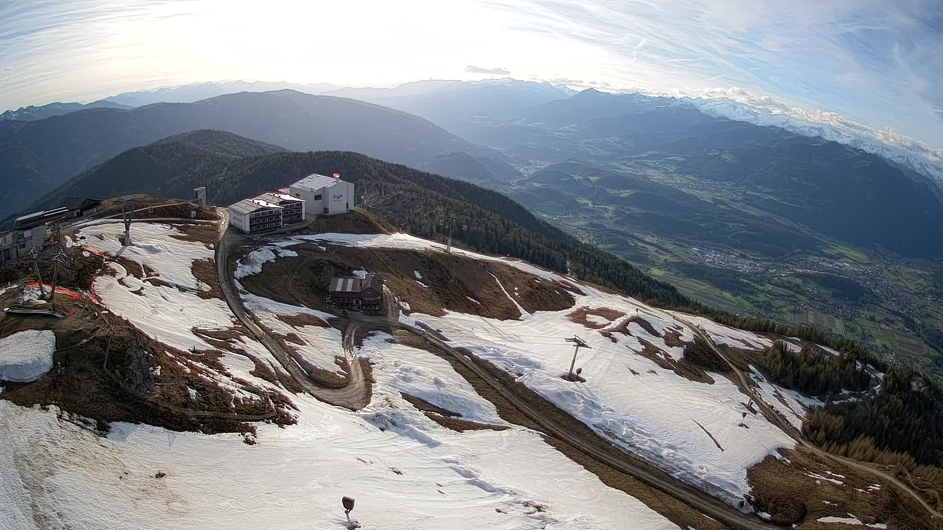 Skigebiet Kronplatz Gipfel | Blick auf Bruneck