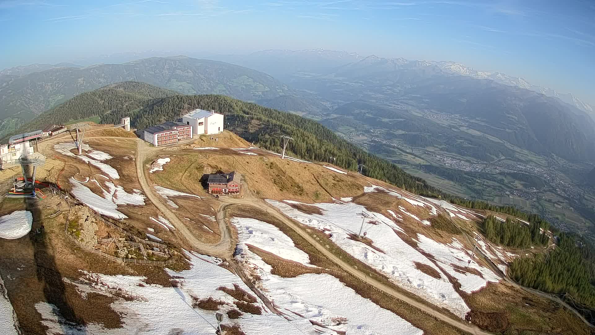 Kronplatz peak Ski resort | view to Bruneck