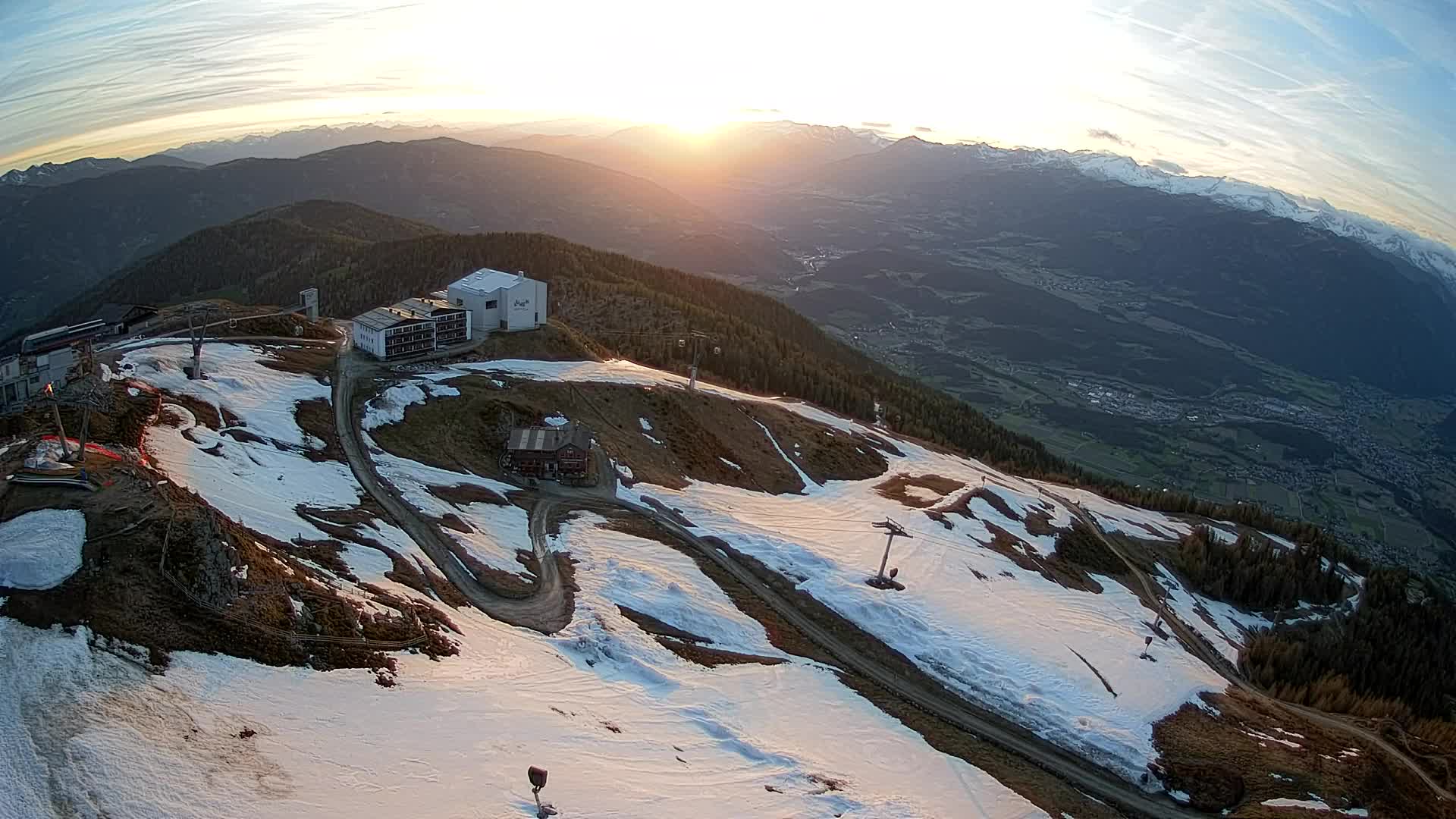 Kronplatz peak Ski resort | view to Bruneck