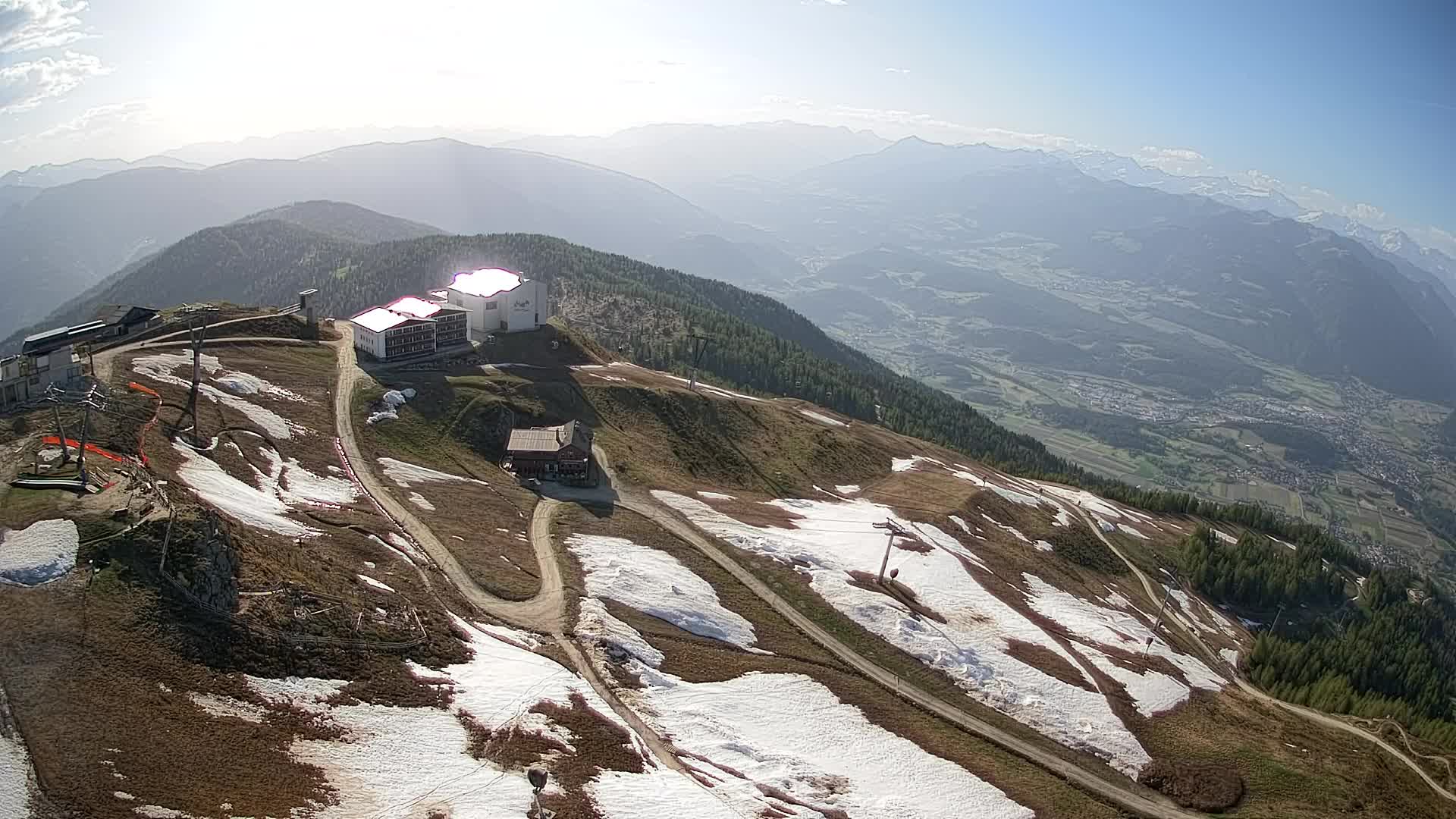 Kronplatz peak Ski resort | view to Bruneck