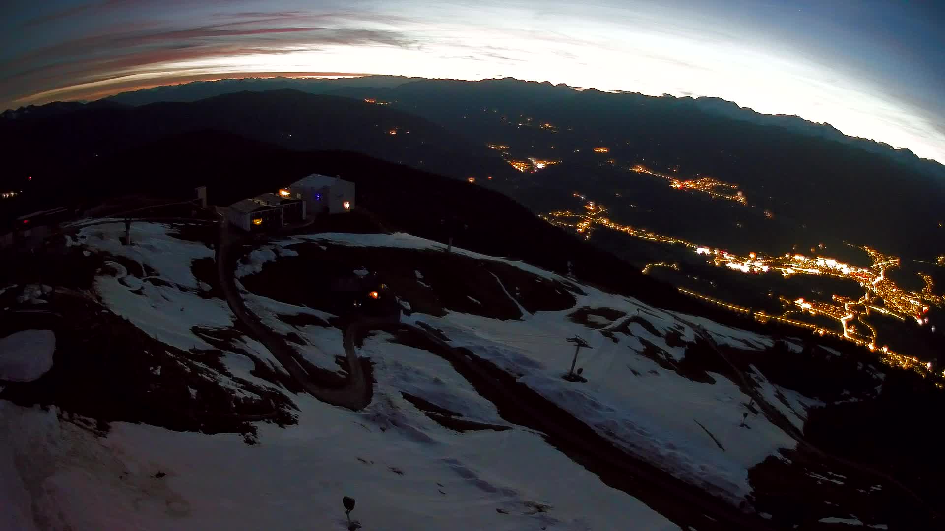 Kronplatz peak Ski resort | view to Bruneck