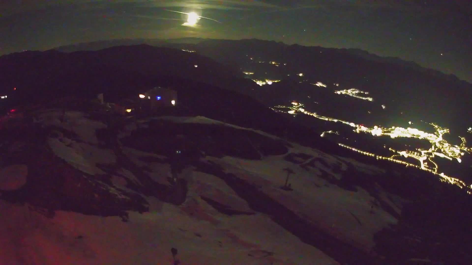 Station de ski Kronplatz sommet | vue sur Brunico