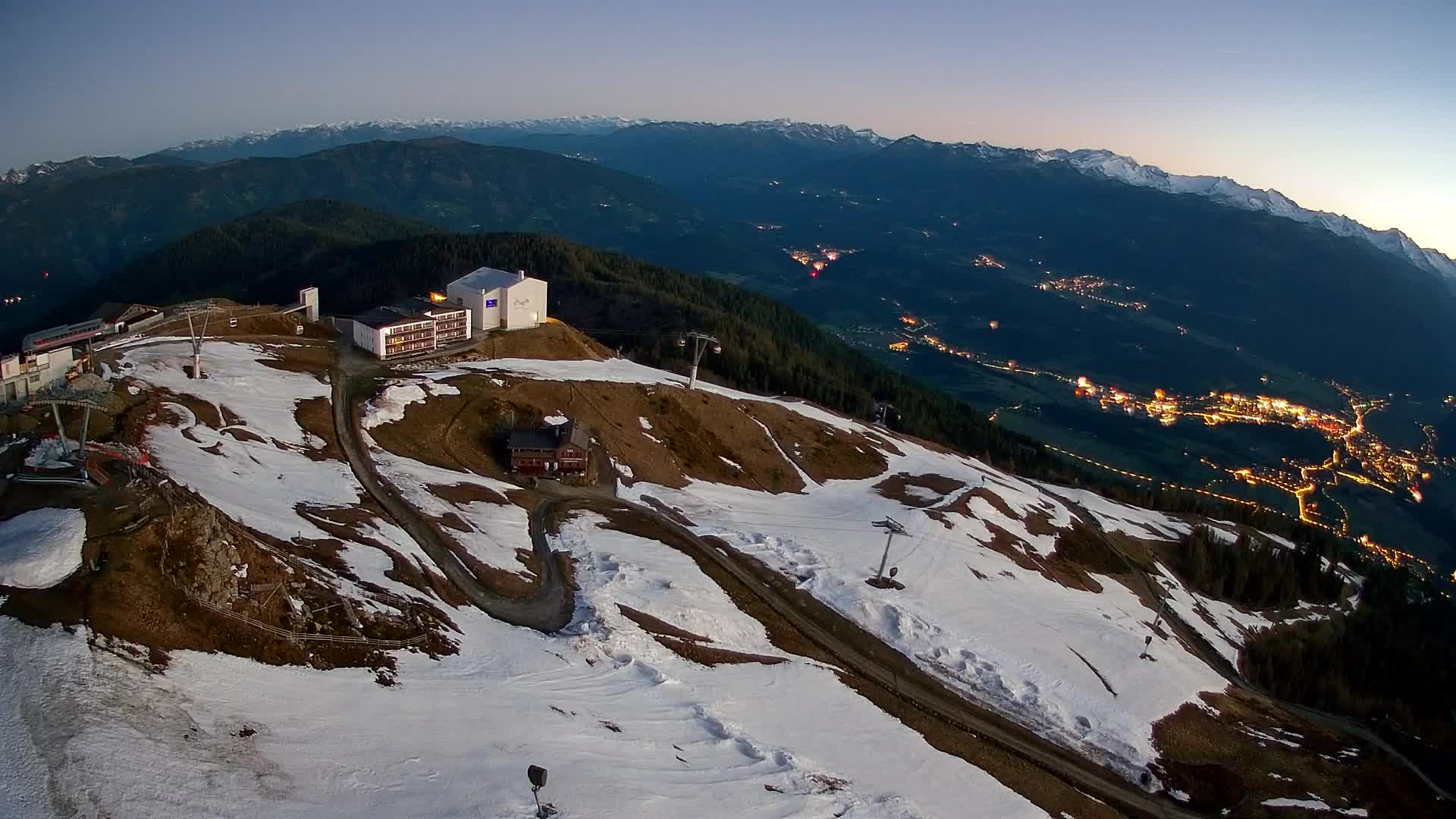 Kronplatz peak Ski resort | view to Bruneck