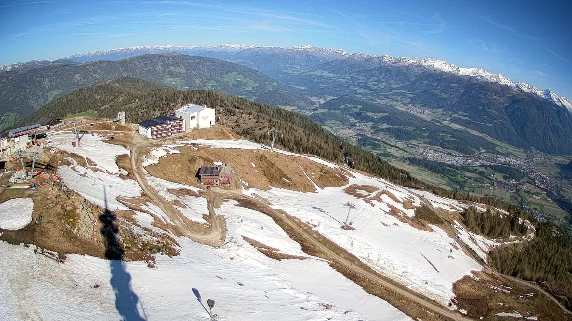 Kronplatz peak Ski resort | view to Bruneck