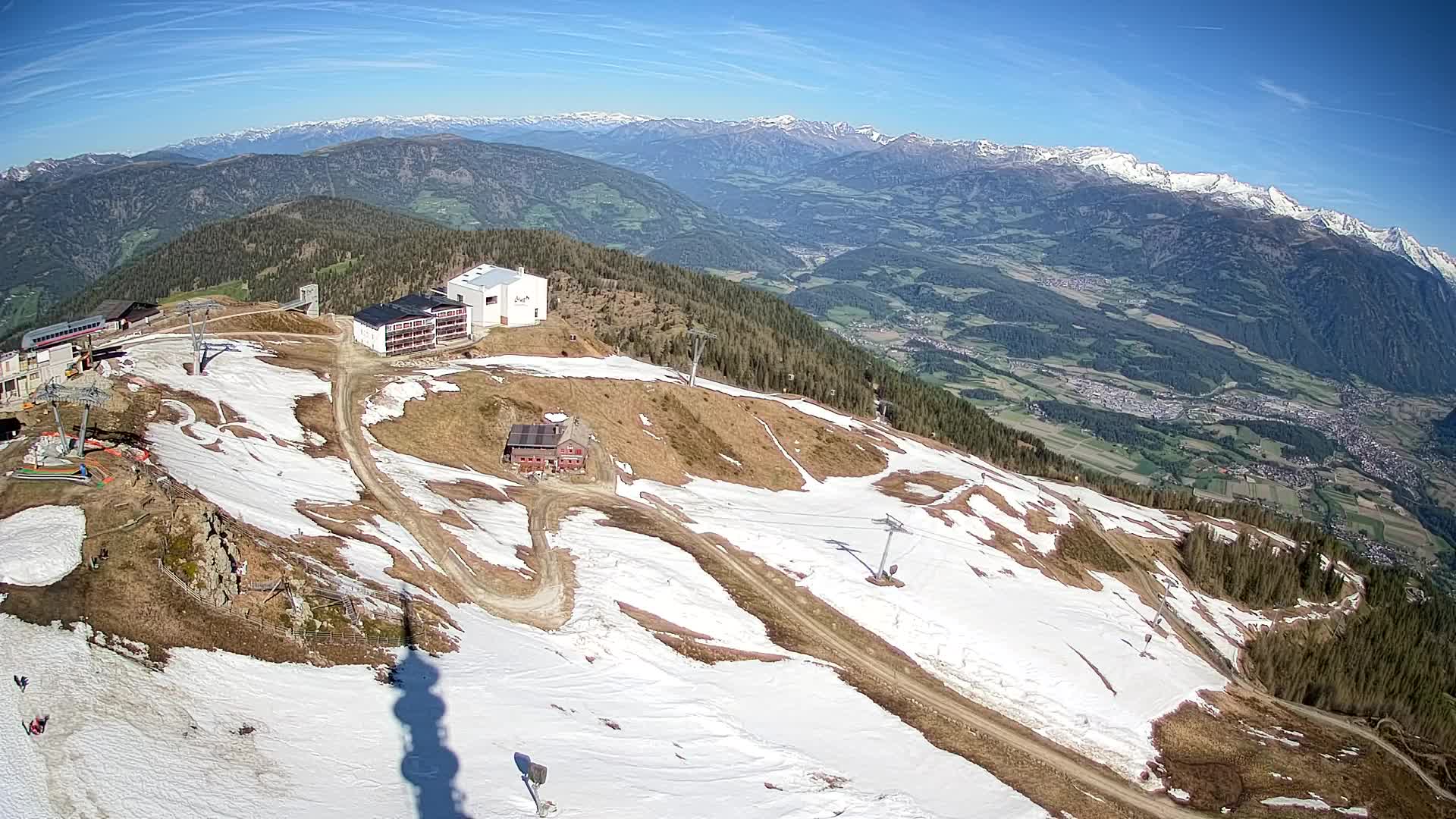 Kronplatz peak Ski resort | view to Bruneck