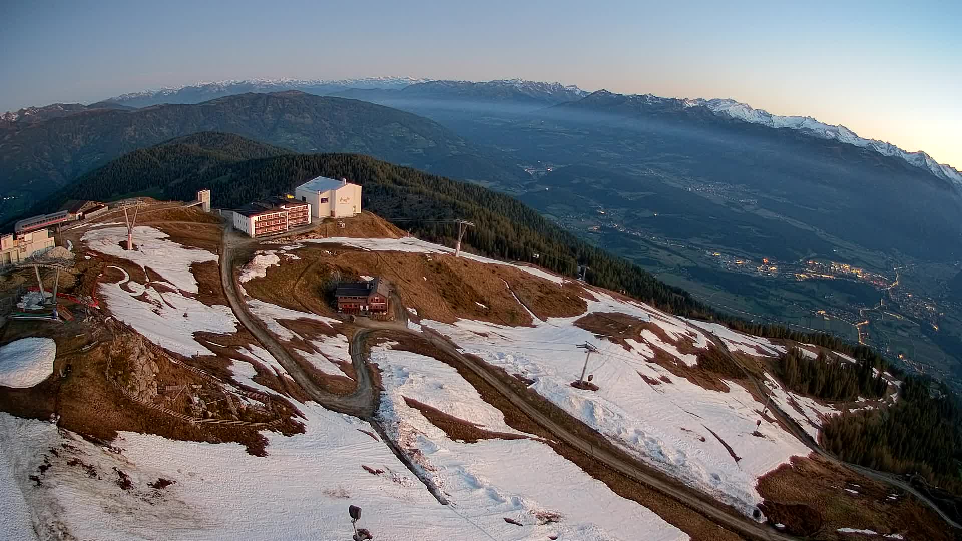 Kronplatz peak Ski resort | view to Bruneck