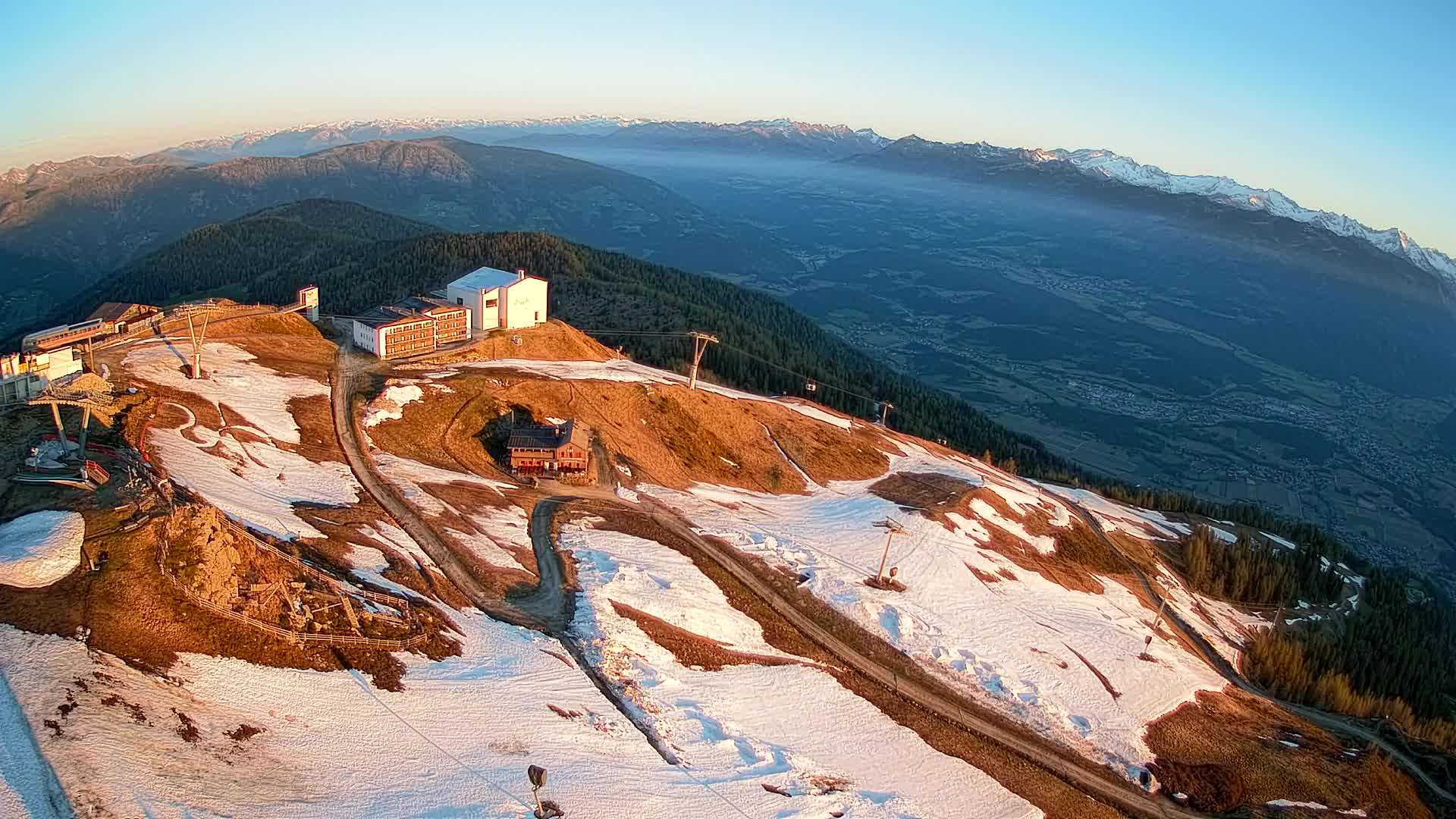 Kronplatz peak Ski resort | view to Bruneck