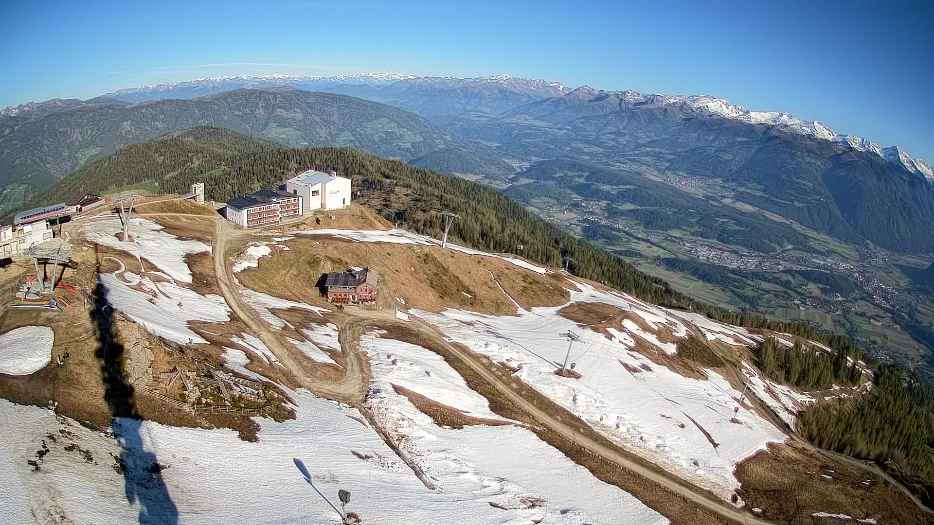 Kronplatz peak Ski resort | view to Bruneck