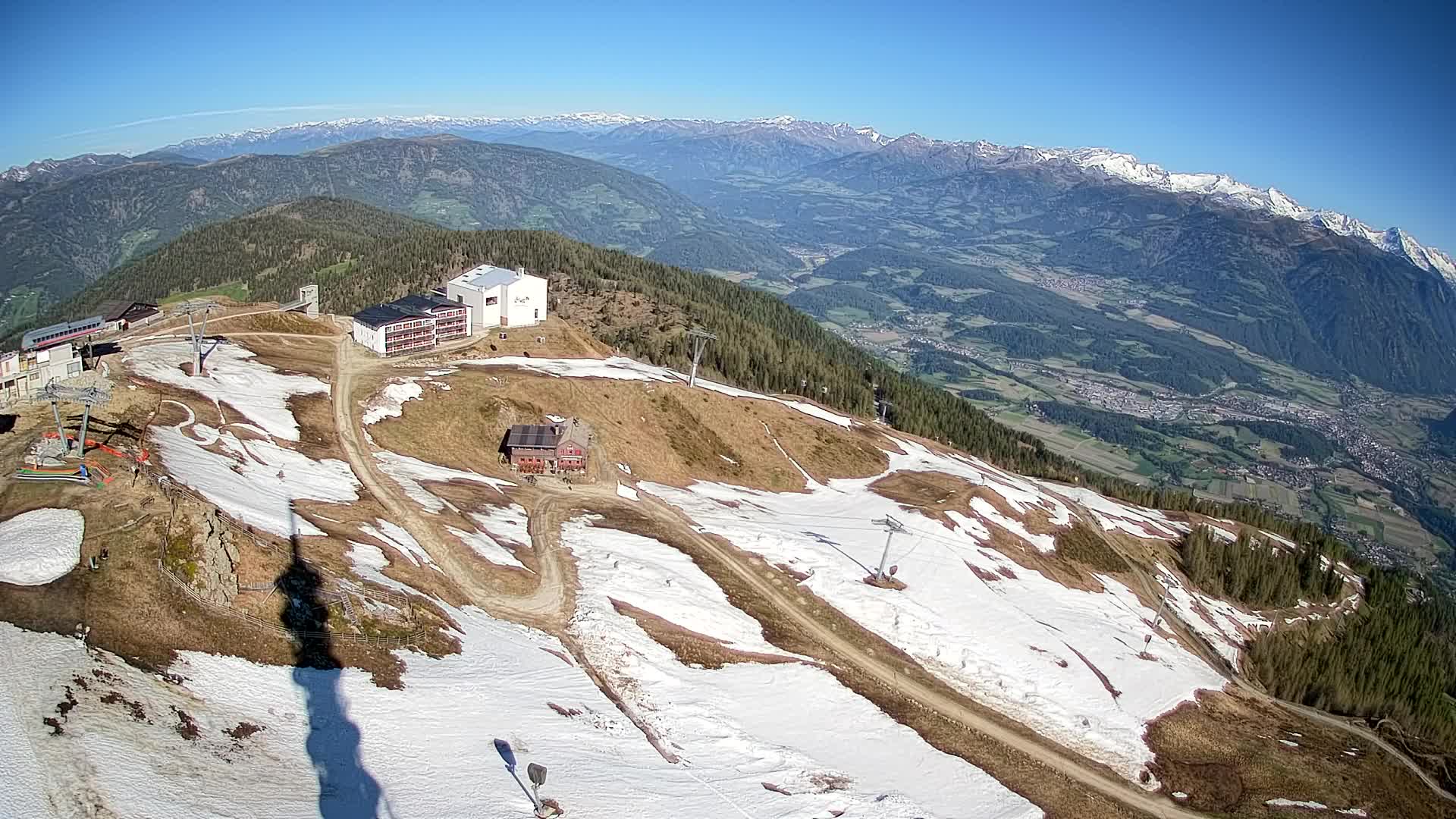 Station de ski Kronplatz sommet | vue sur Brunico