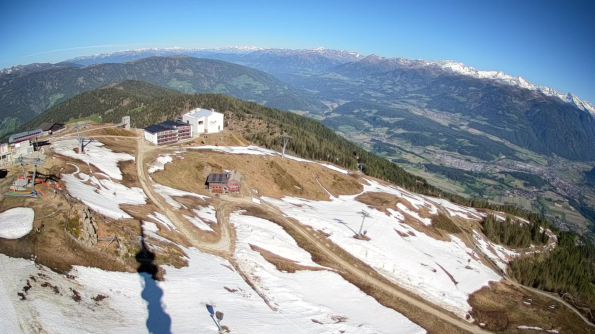Kronplatz peak Ski resort | view to Bruneck