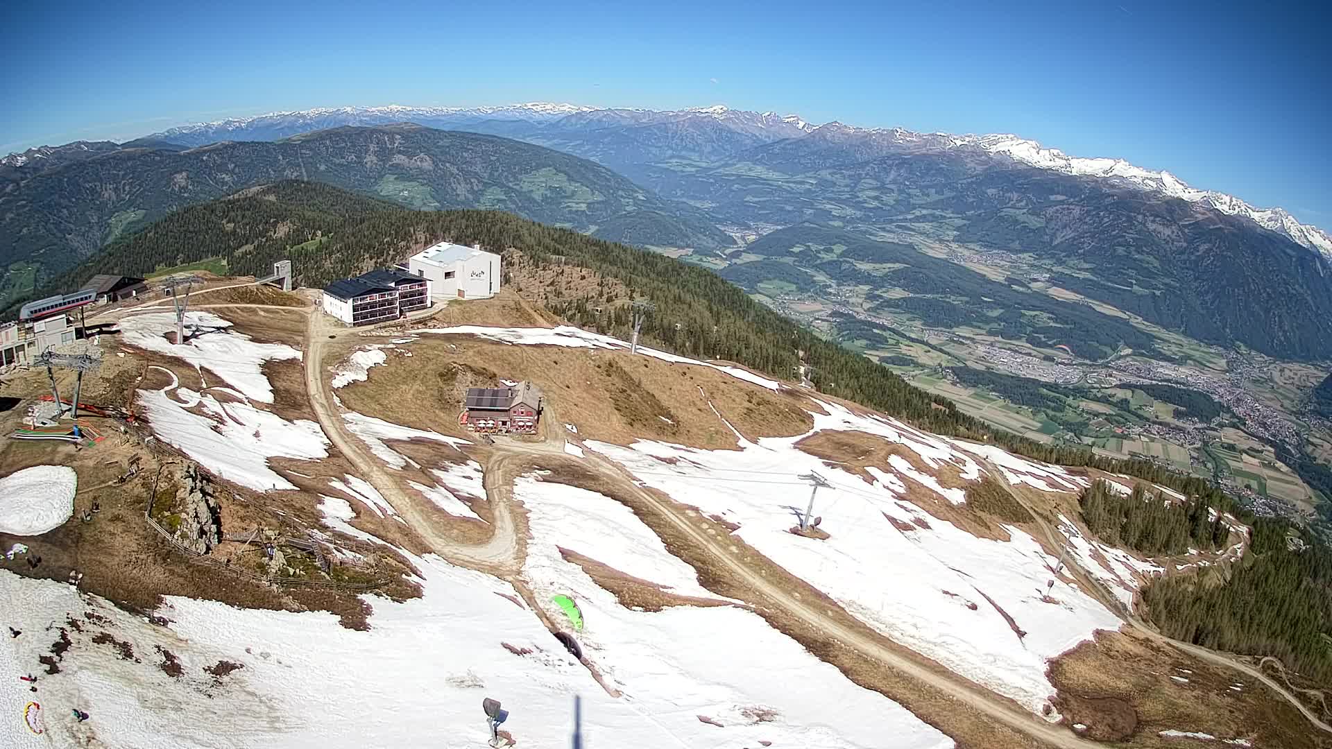 Stazione sciistica di Plan de Corones | vista su Brunico