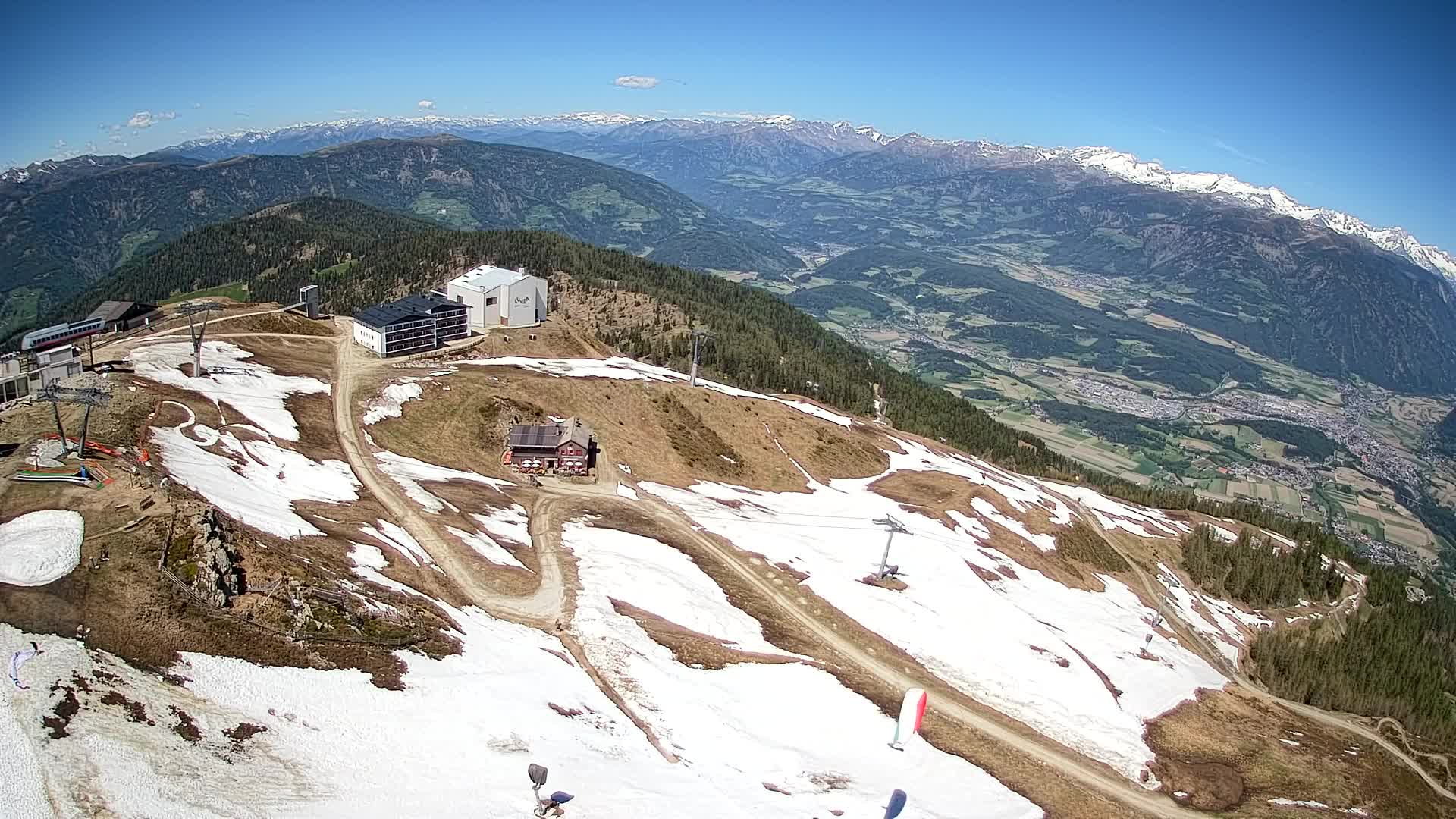 Kronplatz peak Ski resort | view to Bruneck