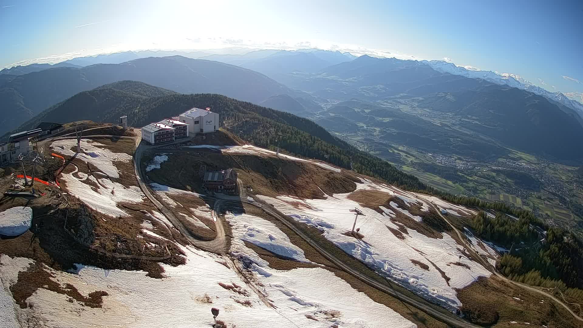 Station de ski Kronplatz sommet | vue sur Brunico